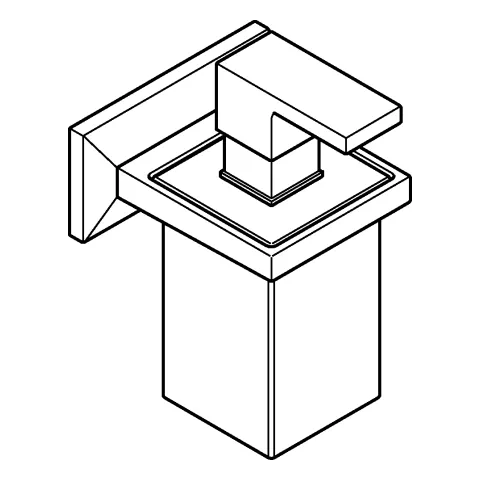 Halter Allure Brilliant 40894, mit Seifenspender Halter Allure Brilliant 40894, mit Seifenspender