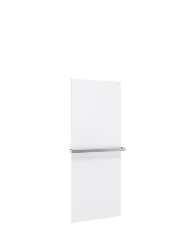 Zehnder Design-Elektroheizkörper „Fina Lean Bar“ 50 × 130 cm in Verkehrsweiß (RAL 9016, glänzend)