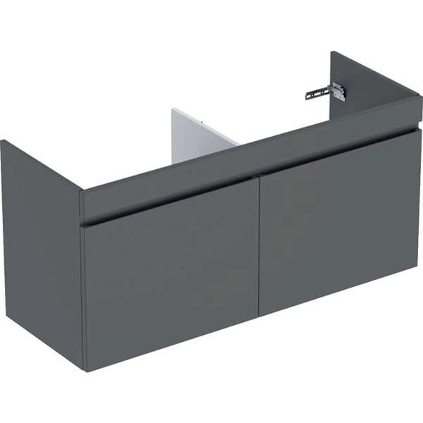 Geberit Renova Plan US Unterschrank für Doppelmöbelwaschtisch, lava, 129x60,5x47,3 cm Geberit Renova Plan US Unterschrank für Doppelmöbelwaschtisch, lava, 129x60,5x47,3 cm