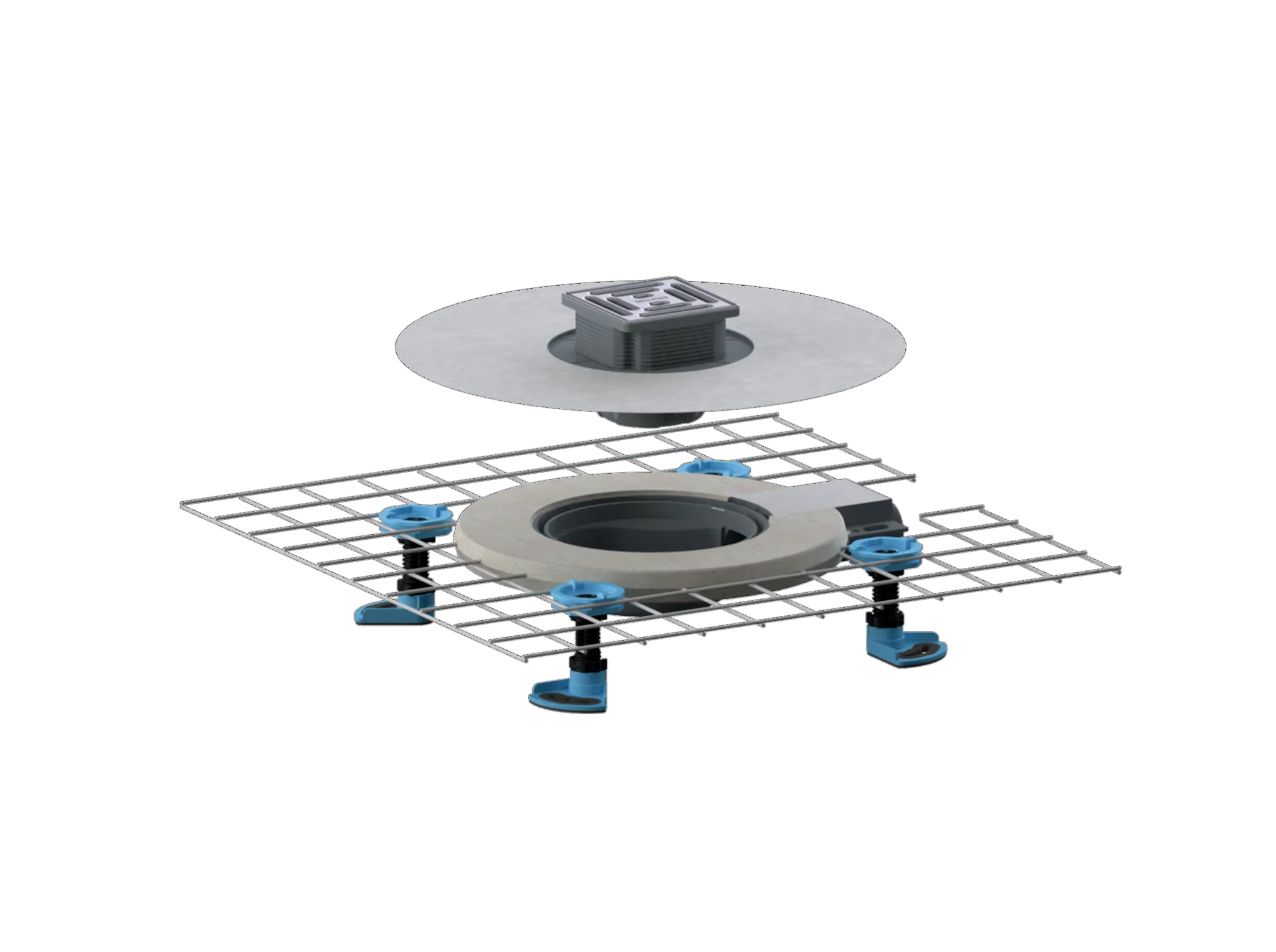 Bodenablauf CeraDrain Select Plan, DN 40 100 x 100 mm