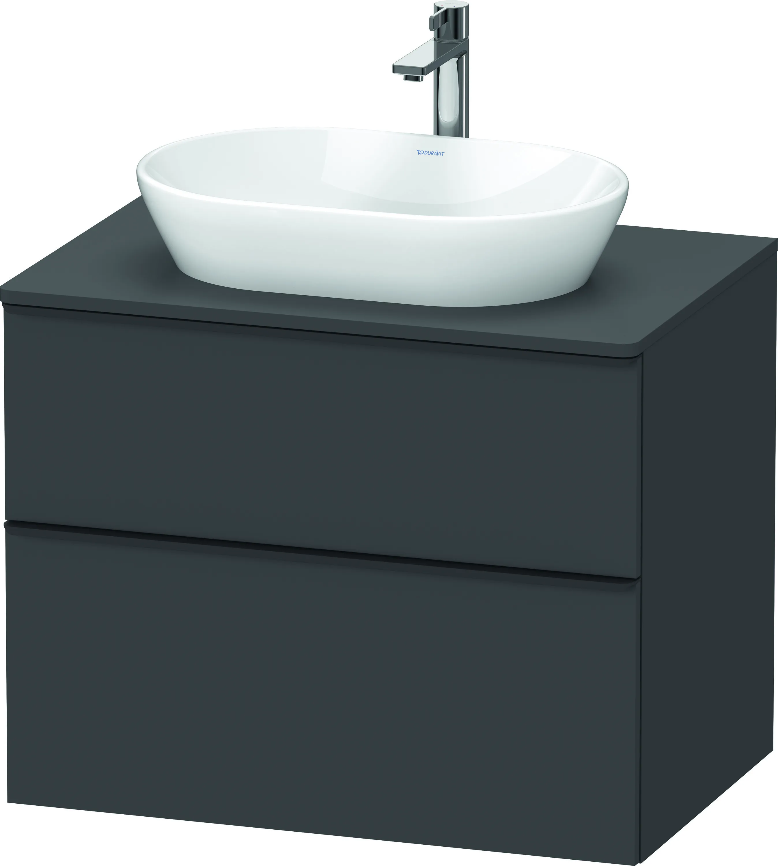 Duravit Waschtischunterschrank wandhängend „D-Neo“ 80 × 66,4 × 55 cm Graphit Matt Duravit Waschtischunterschrank wandhängend „D-Neo“ 80 × 66,4 × 55 cm Graphit Matt