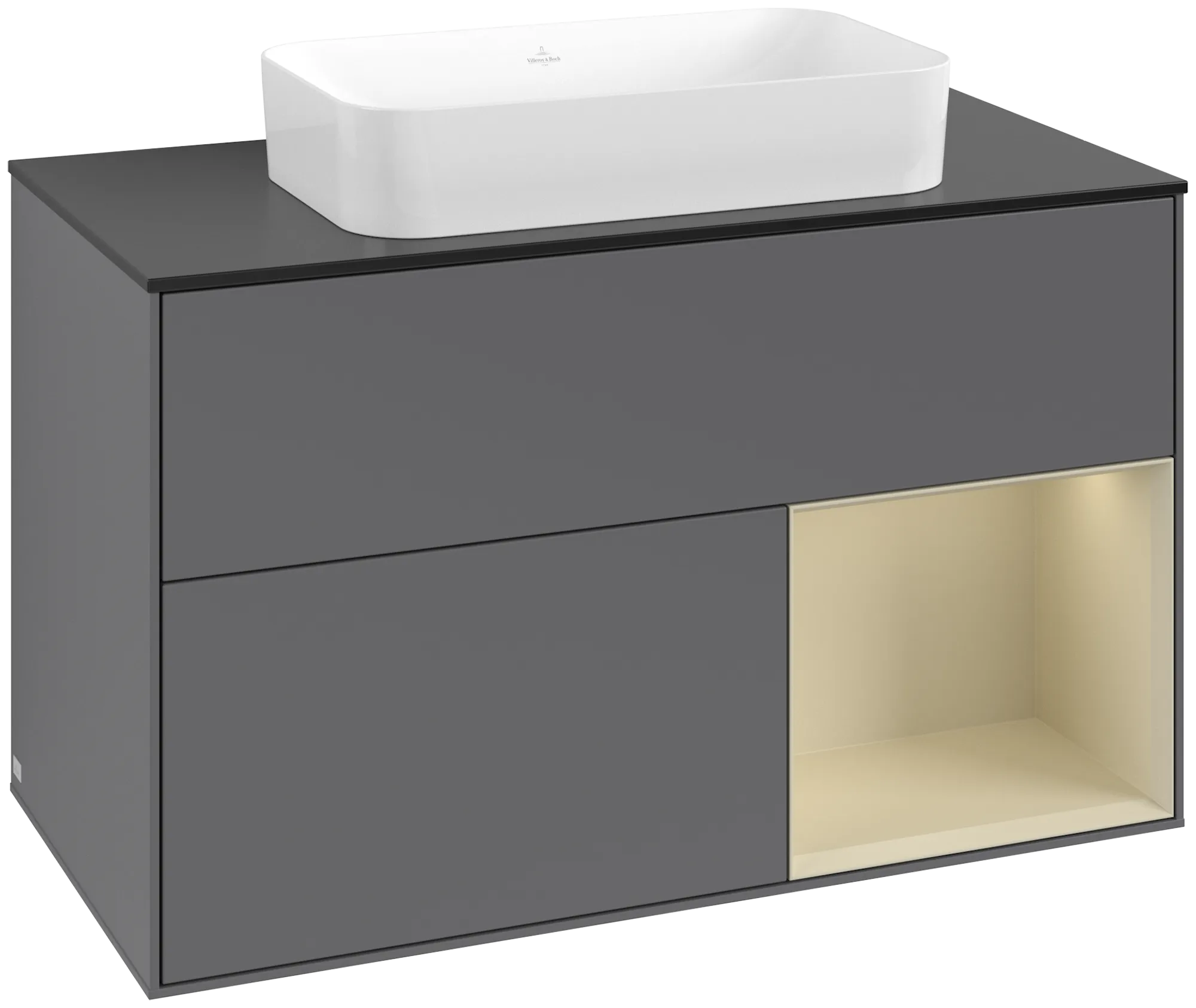 Villeroy & Boch Finion Waschbeckenunterschrank F66 1000x603x501mm anthrazit