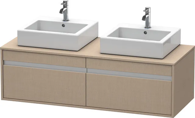 Duravit Waschtischunterschrank wandhängend „Ketho“ 140 × 42,6 × 55 cm Leinen Duravit Waschtischunterschrank wandhängend „Ketho“ 140 × 42,6 × 55 cm Leinen
