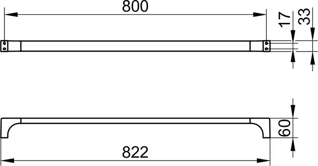 KEUCO EDITION 11 Badetuchhalter 800 mm Rotgold gebürstet KEUCO EDITION 11 Badetuchhalter 800 mm Rotgold gebürstet