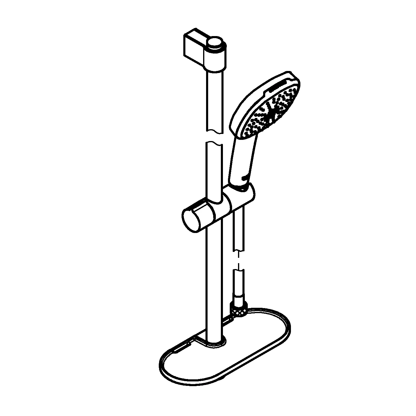 Grohe Tempesta Cube 110 Brausestangenset 2 Strahlarten (Rain, Jet) Grohe Tempesta Cube 110 Brausestangenset 2 Strahlarten (Rain, Jet)