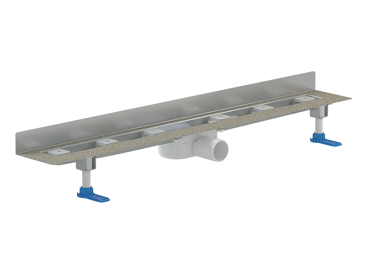 Dallmer Duschrinne CeraLine Nano W 600 mm, Edelstahl 1.4301, DN 50, Wandmontage