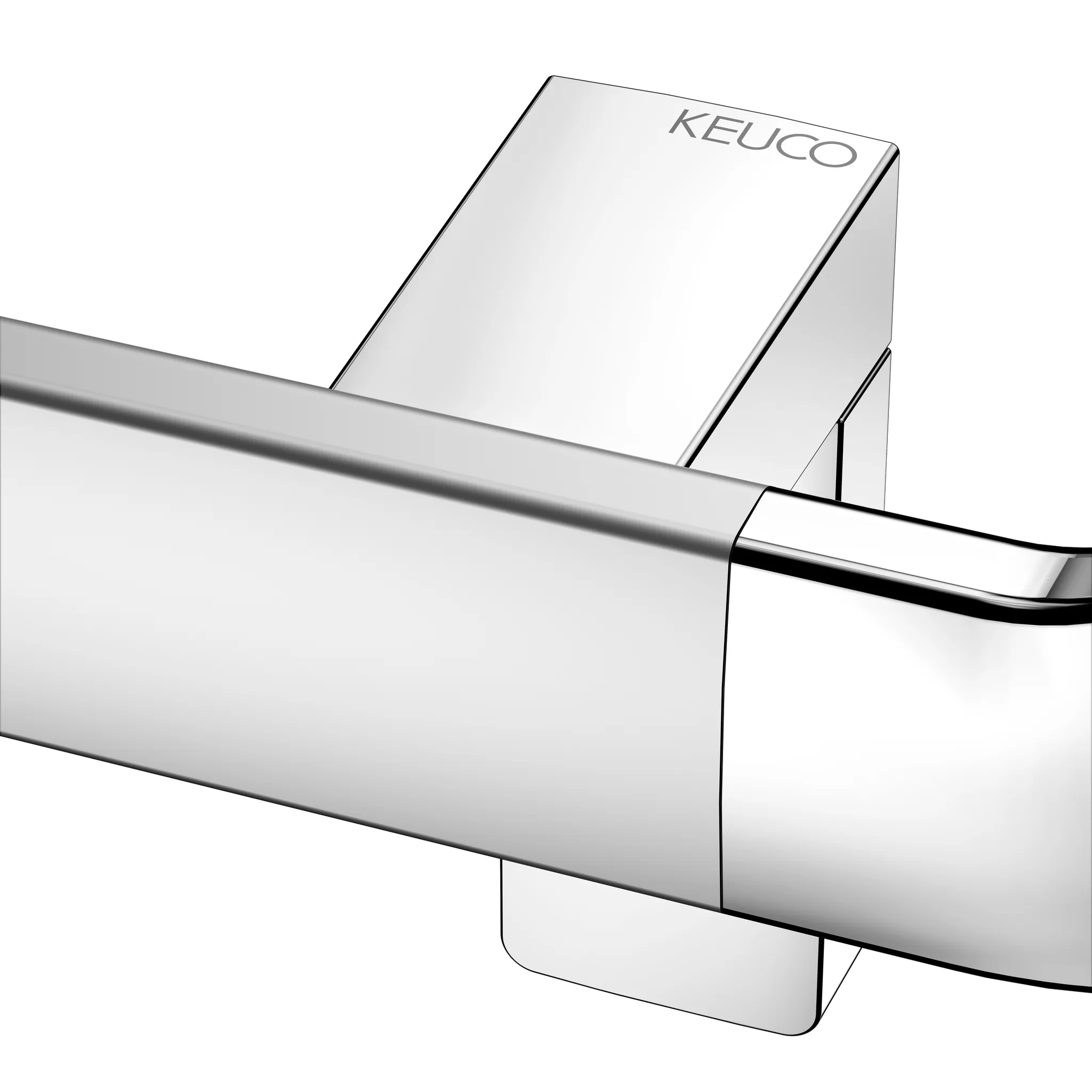KEUCO Duschhandlauf mit Brausestange „Axess“ 600 × 600 × 1300 mm Ausführung rechts, in Silber (eloxiert)