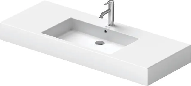 Wandwaschtisch „Vero“, mit Überlauf, Hahnlochposition mittig Größe: 125 × 49 cm / Oberflächenveredelung: ohne Oberflächenveredelung Wandwaschtisch „Vero“, mit Überlauf, Hahnlochposition mittig Größe: 125 × 49 cm / Oberflächenveredelung: ohne Oberflächenveredelung