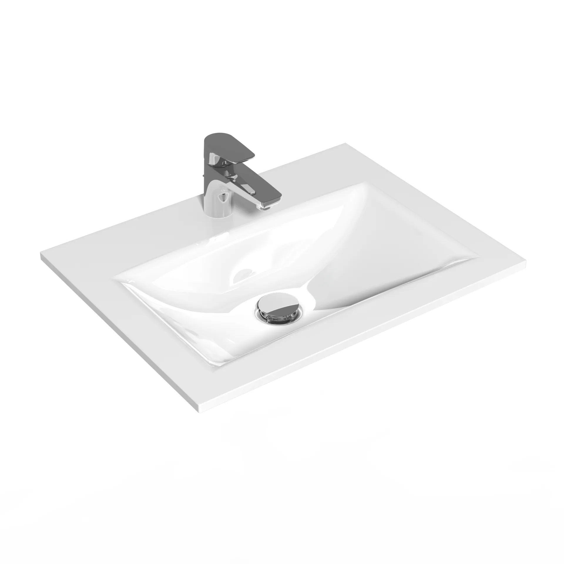 Sanipa Aufsatzwaschtisch, Hahnlochposition mittig 586 × 454 × 139 mm Sanipa Aufsatzwaschtisch, Hahnlochposition mittig 586 × 454 × 139 mm