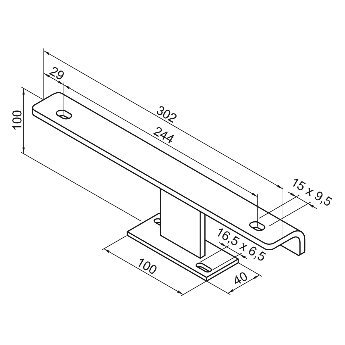 Zubehör Fußkonsole FMORV HDF-6, Sonder-Lack Zubehör Fußkonsole FMORV HDF-6, Sonder-Lack