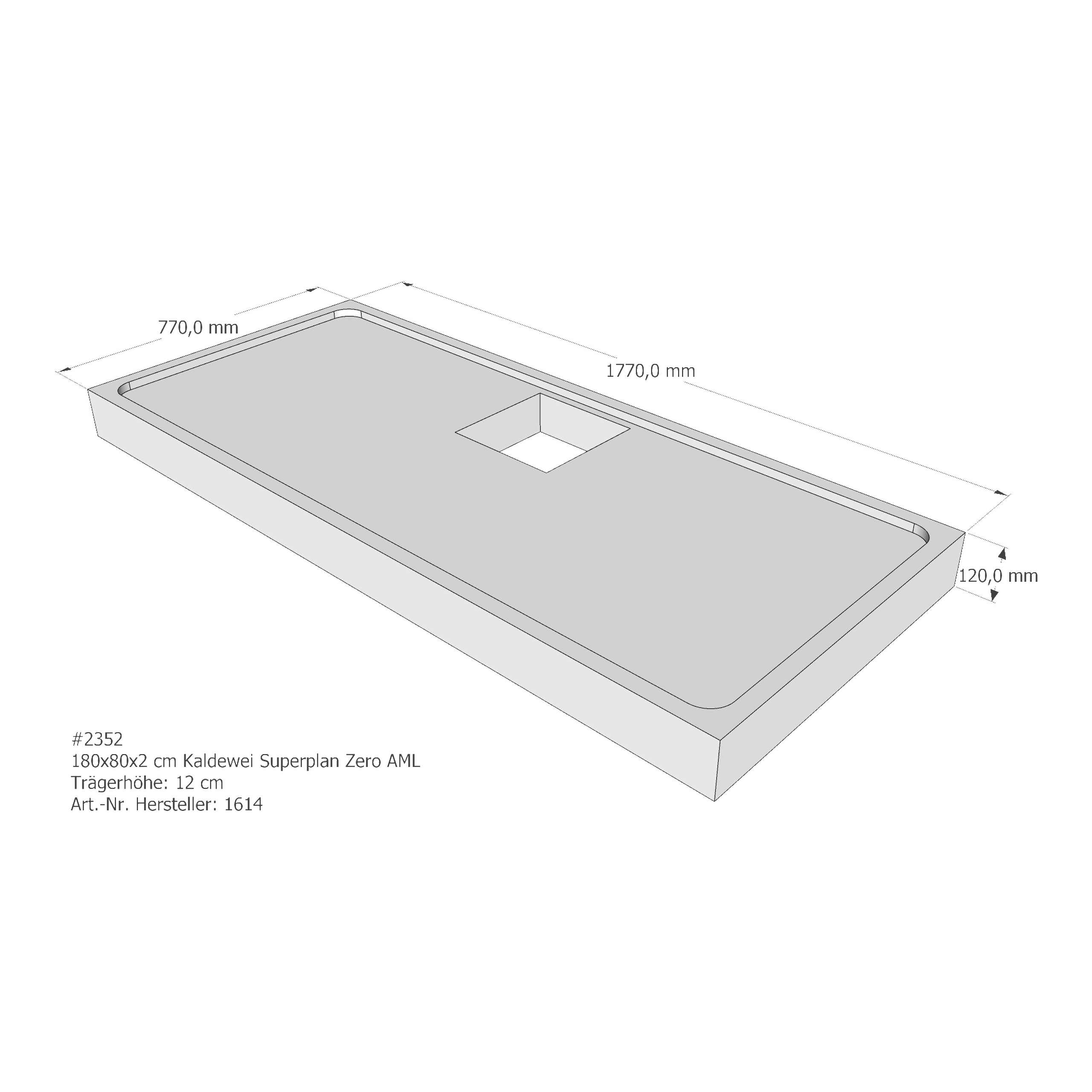 Duschwannenträger für Kaldewei Superplan Zero 180 × 80 × 2 cm Breite: 80 cm / Länge: 180 cm Duschwannenträger für Kaldewei Superplan Zero 180 × 80 × 2 cm Breite: 80 cm / Länge: 180 cm