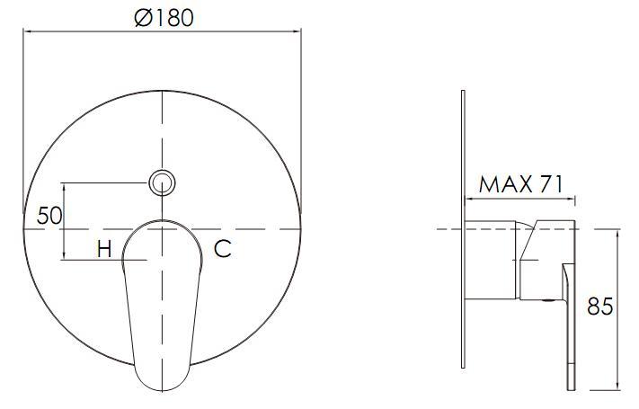 Fertigmontageset Wanne AqvaBasic I zu Art. 092564750 C-Box - Abdeckrosette - Hülse und Kappe - Hebel - inkl. Funktionseinheit mit automatischem Tastumsteller - chrom Fertigmontageset Wanne AqvaBasic I zu Art. 092564750 C-Box - Abdeckrosette - Hülse und Kappe - Hebel - inkl. Funktionseinheit mit automatischem Tastumsteller - chrom