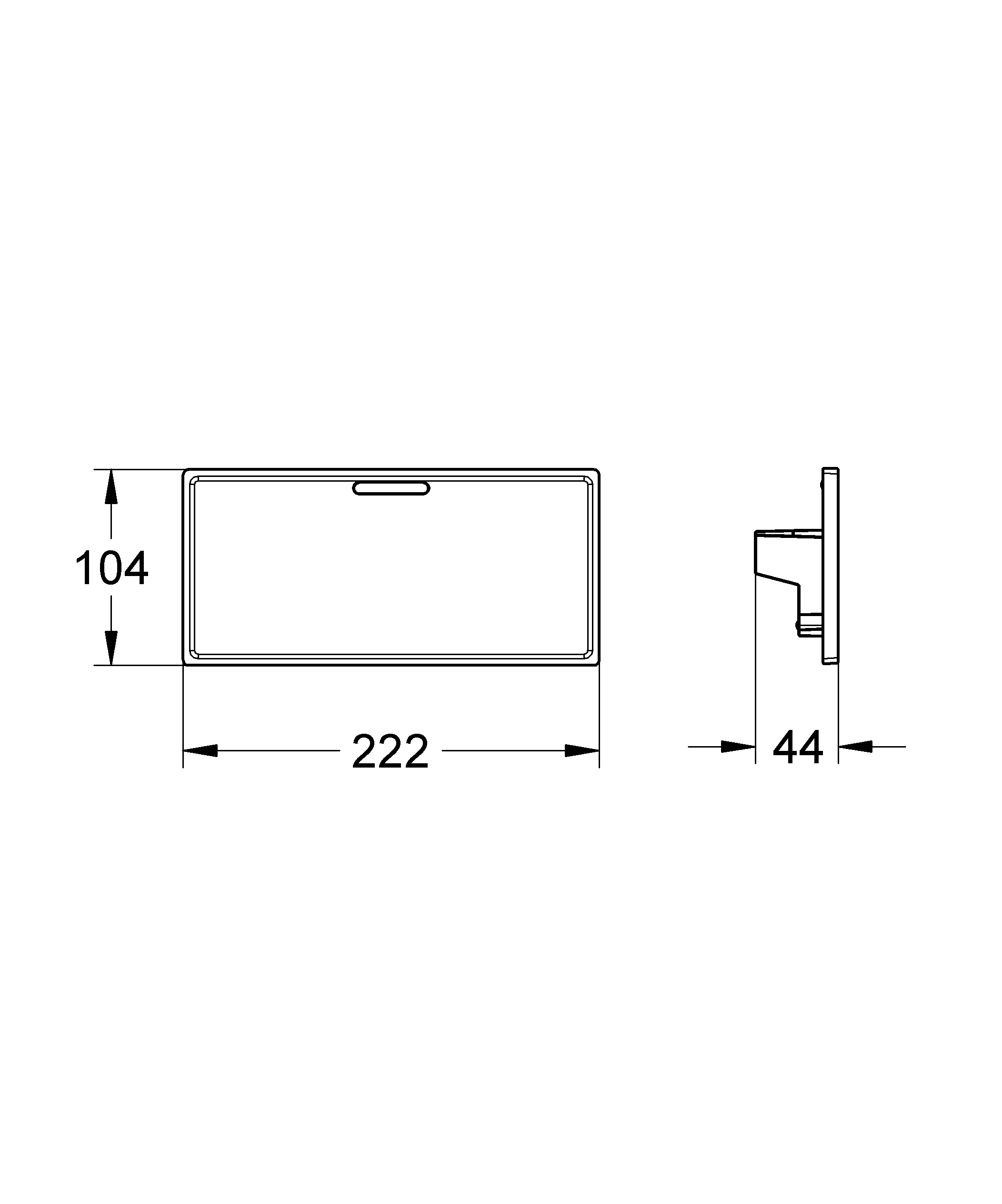 Duschablage EasyReach 18700, passend zu Grohtherm Cube, davinci satin weiß