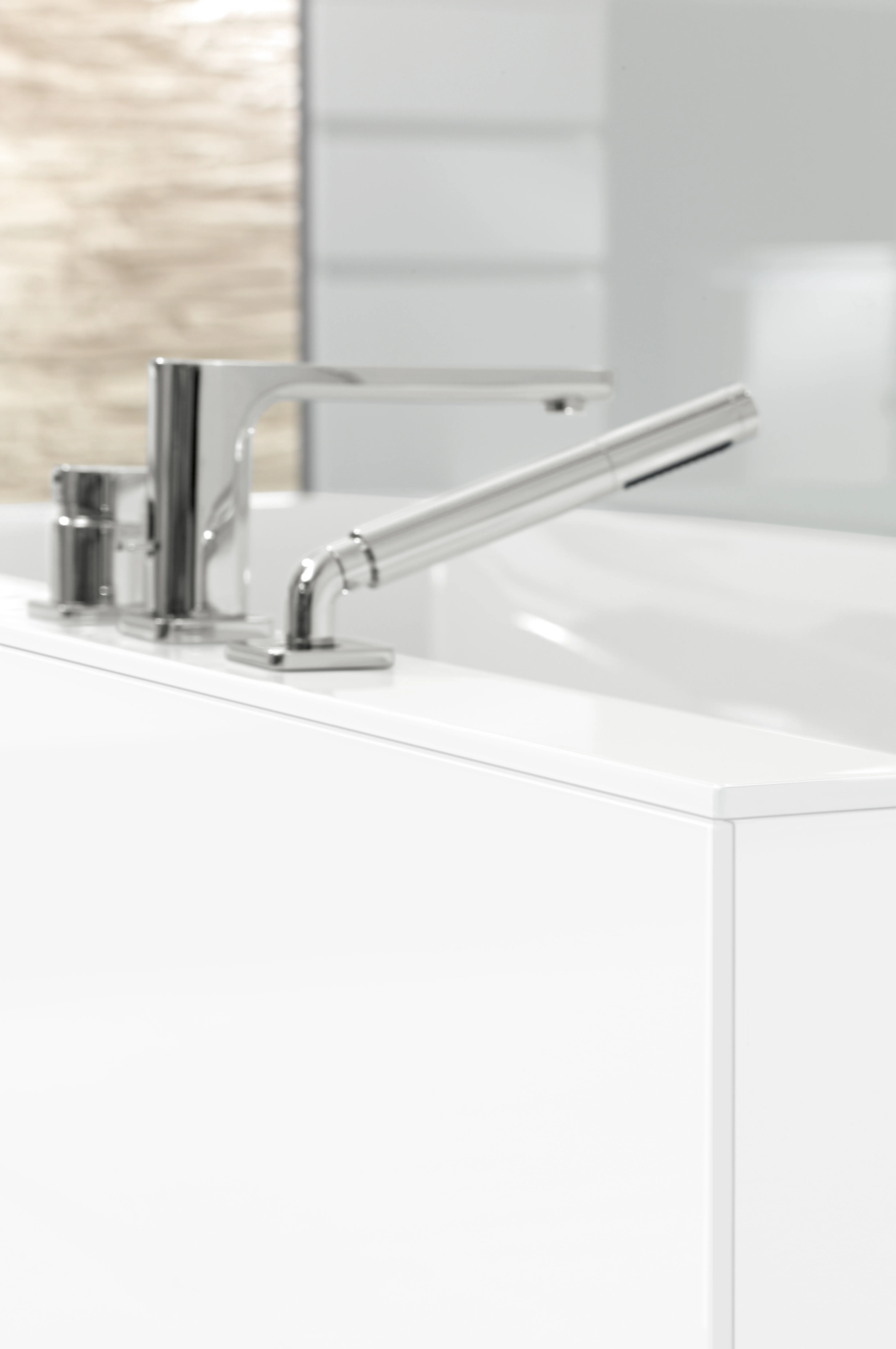 Villeroy & Boch Badewanne „Squaro Edge 12“ inkl. Schürze freistehend rechteck 180 × 80 cm, Mittelablauf in Weiß Alpin