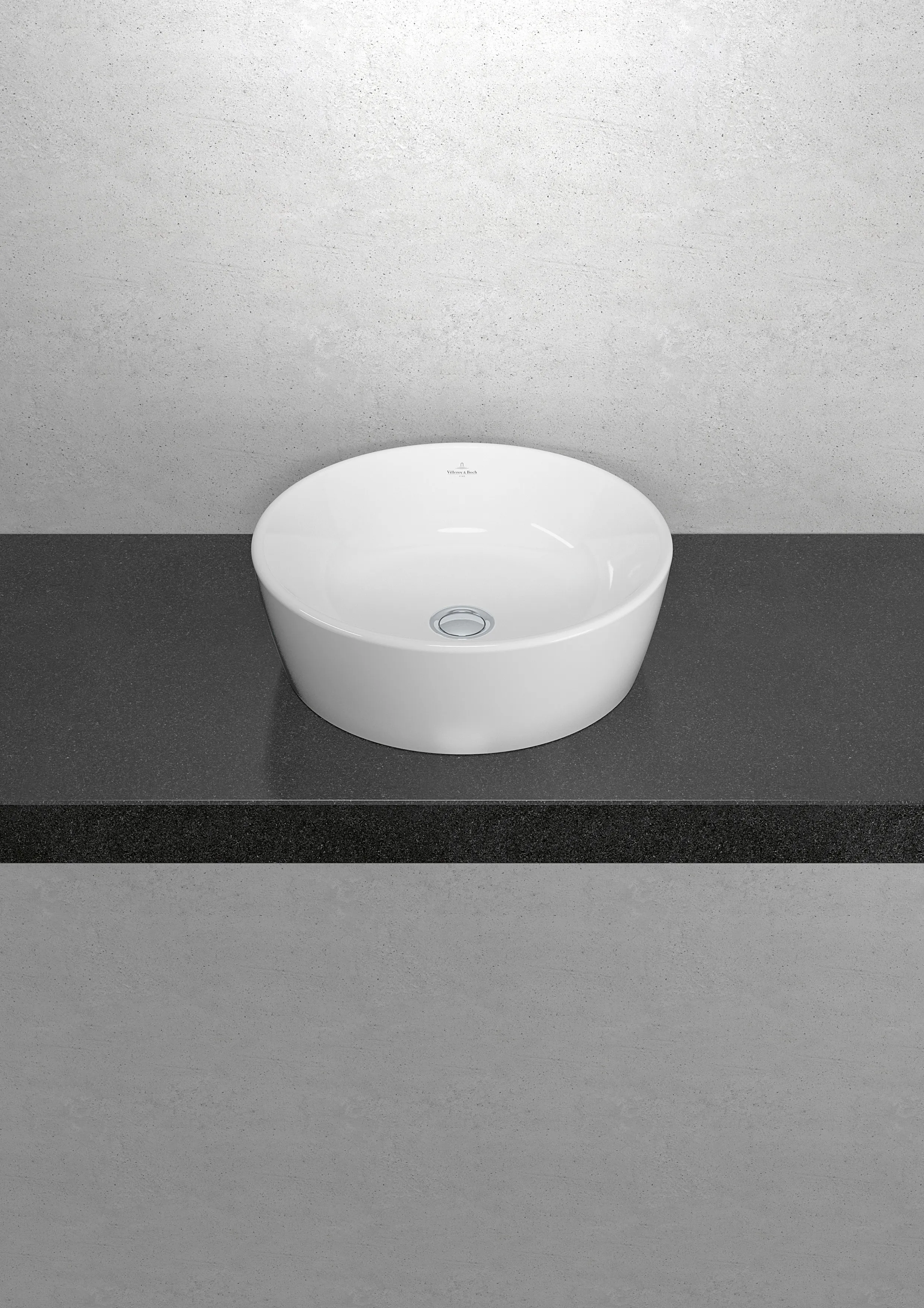 Villeroy & Boch Aufsatzwaschtisch „Architectura“ ⌀ 450 mm, ohne Hahnlochbohrung in Weiß Alpin Villeroy & Boch Aufsatzwaschtisch „Architectura“ ⌀ 450 mm, ohne Hahnlochbohrung in Weiß Alpin