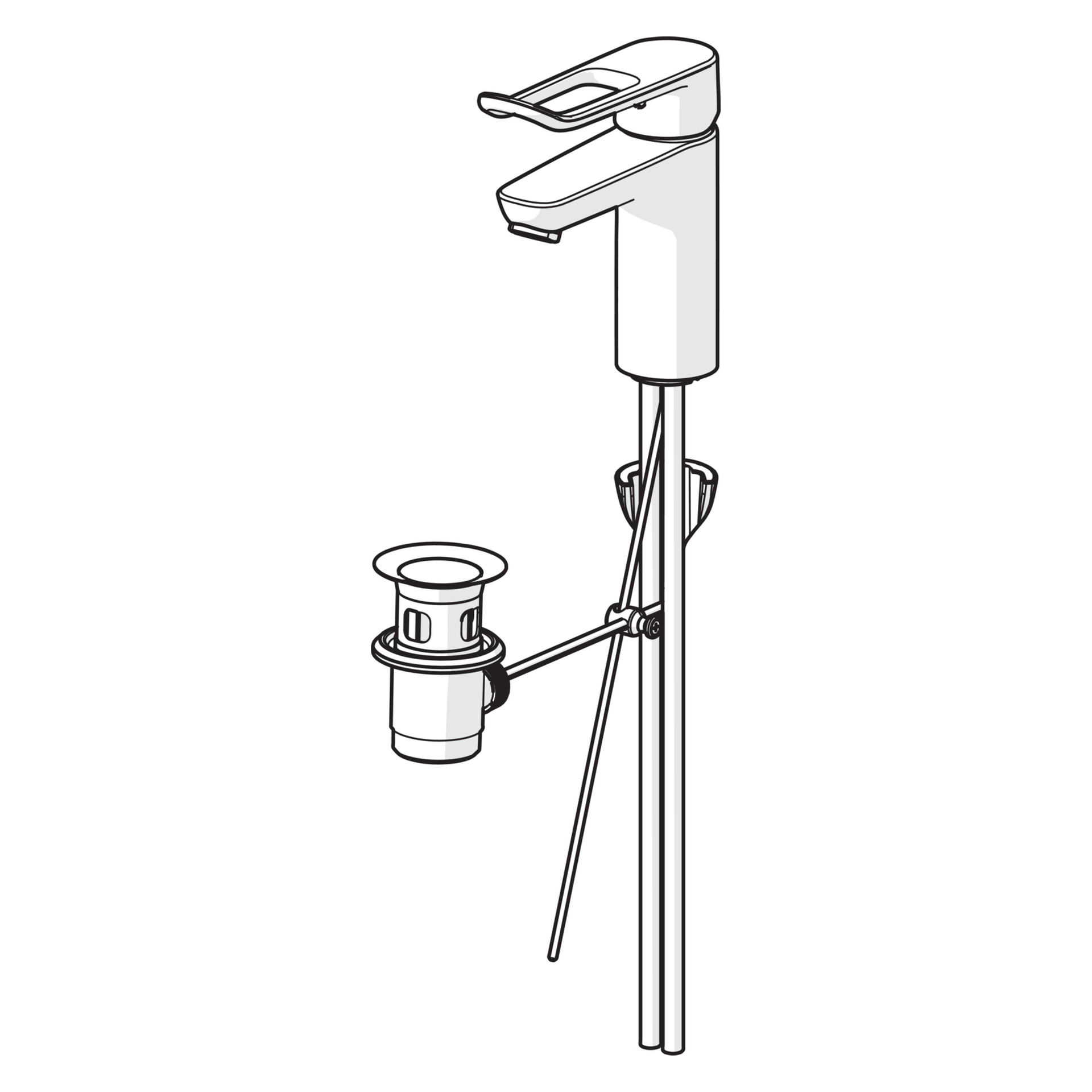 Einhebelmischer Waschtischbatterie „Clinica“ in Chrom Einhebelmischer Waschtischbatterie „Clinica“ in Chrom
