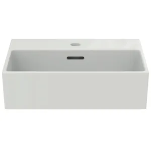 Waschbecken „Extra“ 45 × 35 × 15 cm, Hahnlochposition mittig in Weiß Waschbecken „Extra“ 45 × 35 × 15 cm, Hahnlochposition mittig in Weiß