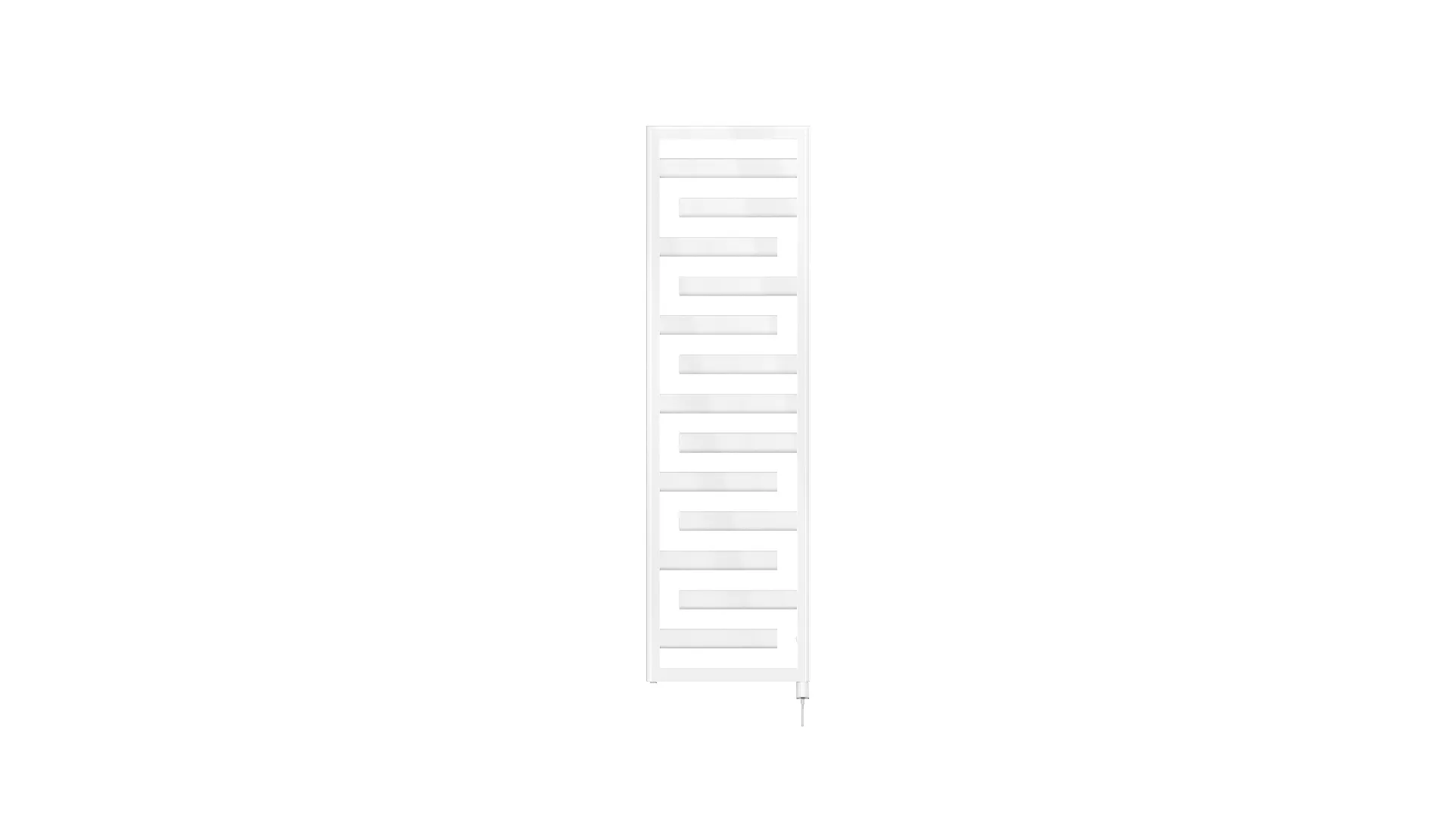 Zehnder Design-Elektroheizkörper „Tetris“ mit Heizstab IHD 60 × 182,8 cm in Grey Aluminium (glänzend)