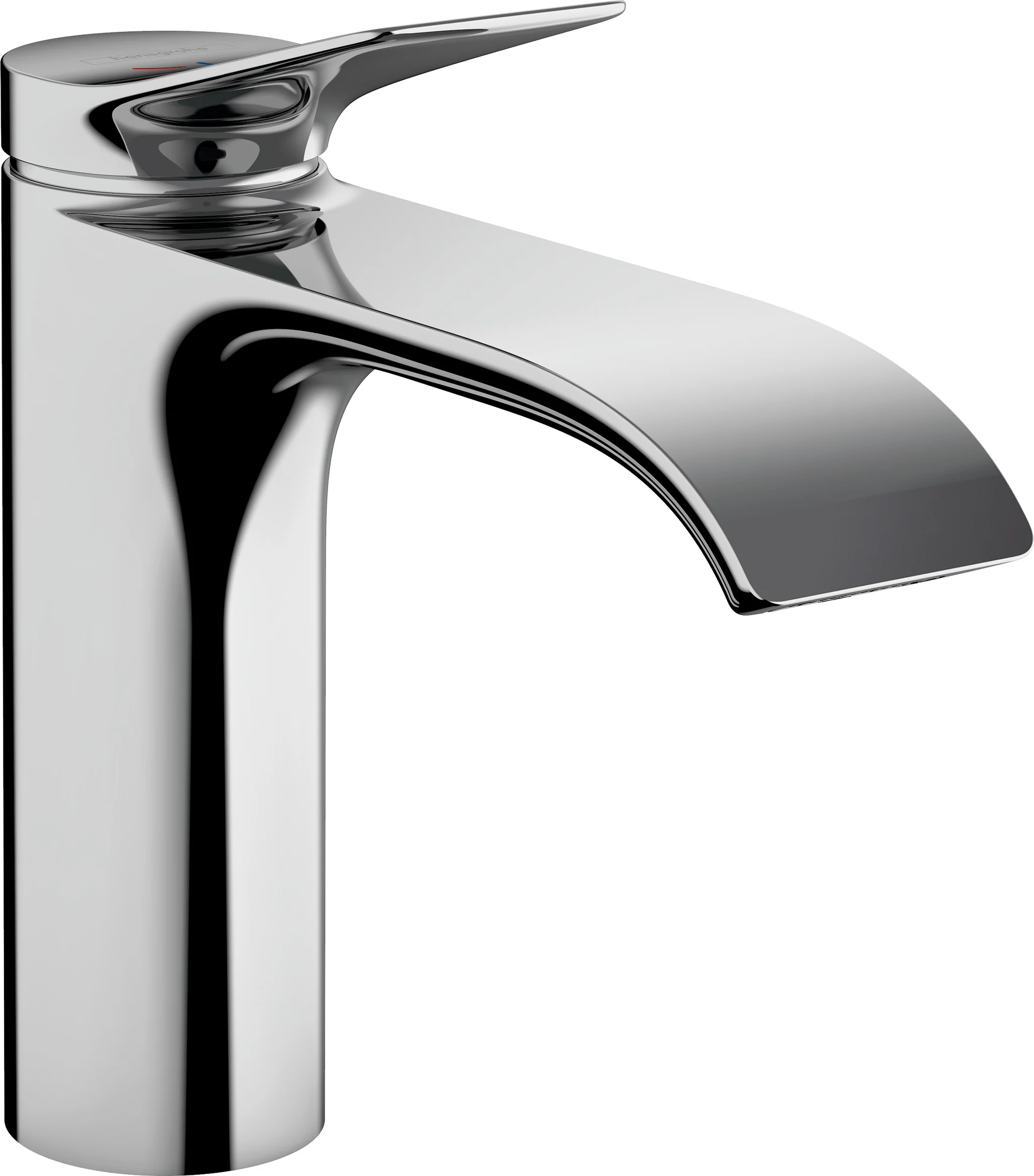 Hansgrohe Vivenis Einhebel-Waschtischmischer 110 CoolStart, Chrom, Ausladung 146 mm, Auslaufhöhe 110 mm, Hebelgriff, WaterfallStream, max. Durchfluss 5 l/min
