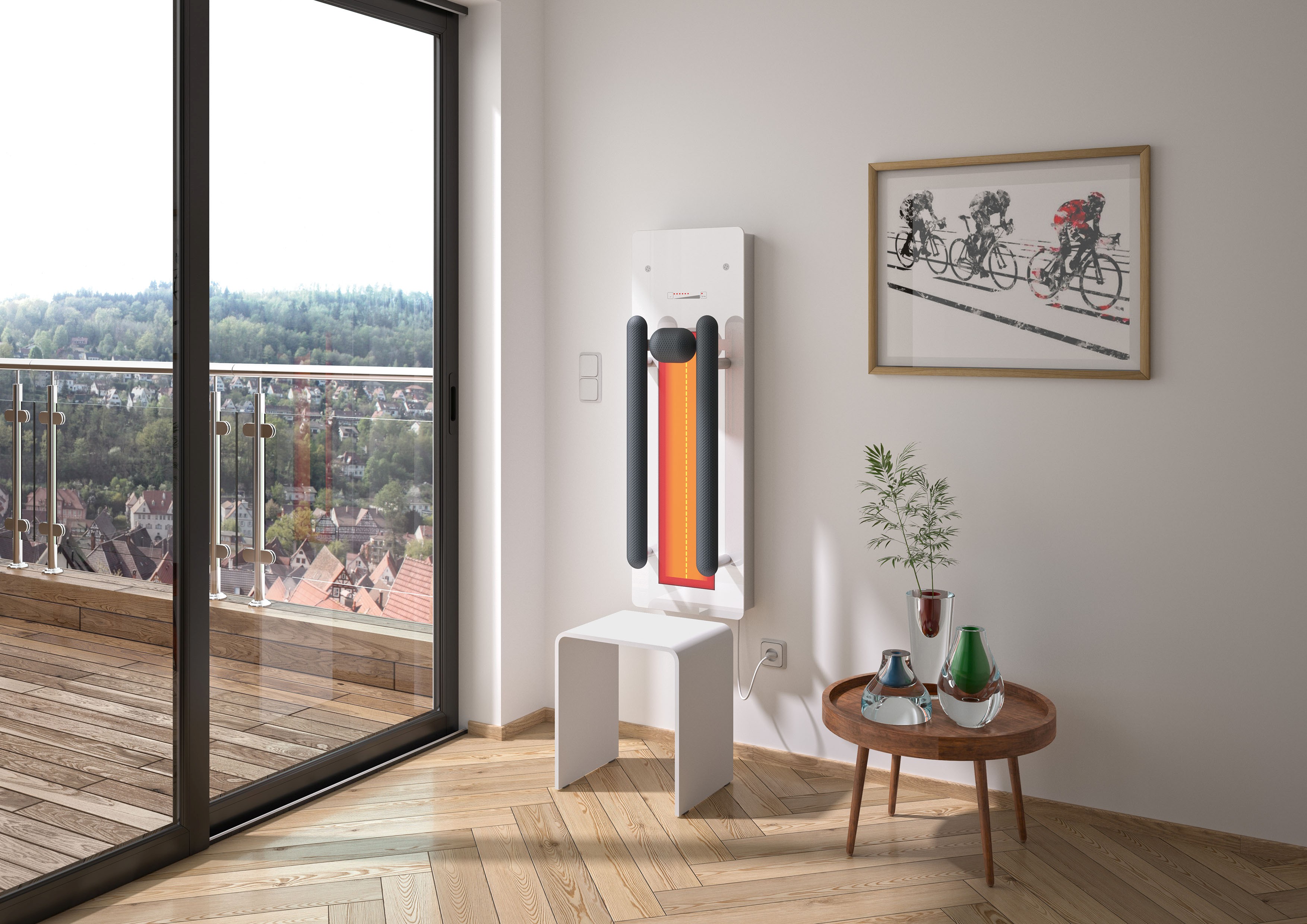 repaBAD Infrarotpaneel „Malaga“ 37 × 110 cm in Dark Black repaBAD Infrarotpaneel „Malaga“ 37 × 110 cm in Dark Black