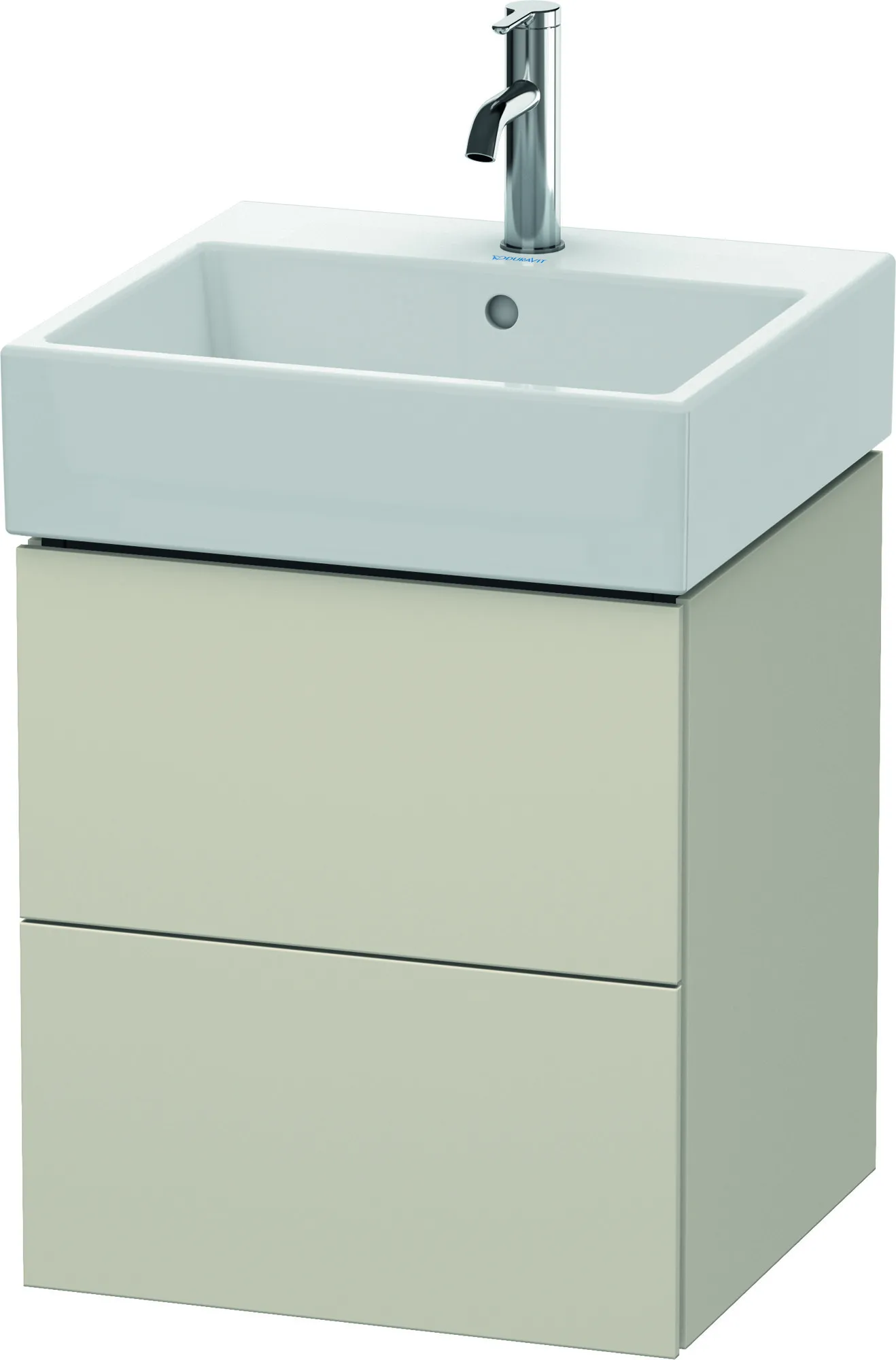 Duravit Waschtischunterschrank wandhängend „L-Cube“ 48,4 × 54,4 × 45,9 cm Taupe Matt Duravit Waschtischunterschrank wandhängend „L-Cube“ 48,4 × 54,4 × 45,9 cm Taupe Matt