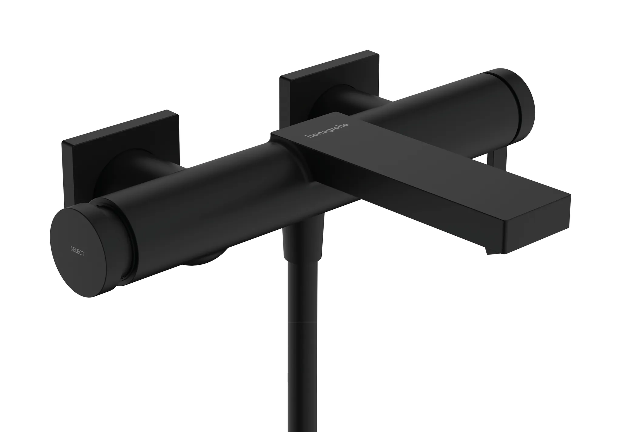 Hansgrohe Tecturis E Einhebel-Wannenmischer Aufputz, Mattschwarz Hansgrohe Tecturis E Einhebel-Wannenmischer Aufputz, Mattschwarz