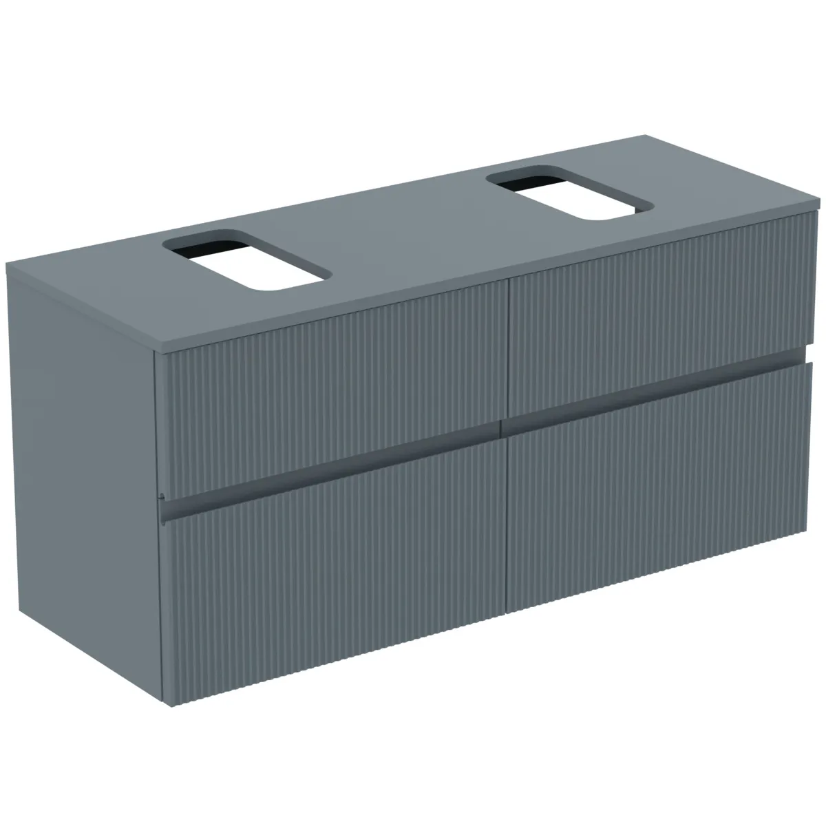 Ideal Standard Waschtischunterschrank „Finesse“ 120,2 × 55,8 × 44 cm Aschblau matt Ideal Standard Waschtischunterschrank „Finesse“ 120,2 × 55,8 × 44 cm Aschblau matt