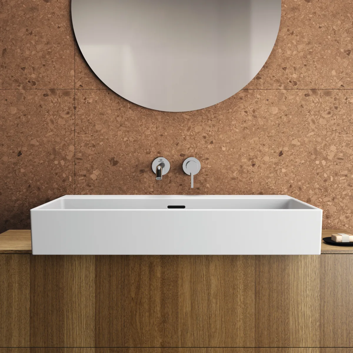 Ideal Standard Wand-Waschtischarmatur Joy Arm, runde Rosette, 220mm Ausladung, Chrom Ideal Standard Wand-Waschtischarmatur Joy Arm, runde Rosette, 220mm Ausladung, Chrom