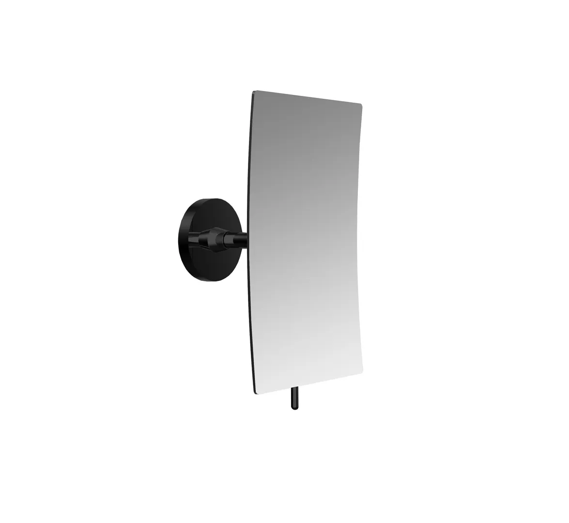 emco Kosmetikspiegel „round“ Rechteck 132 × 208 mm in schwarz