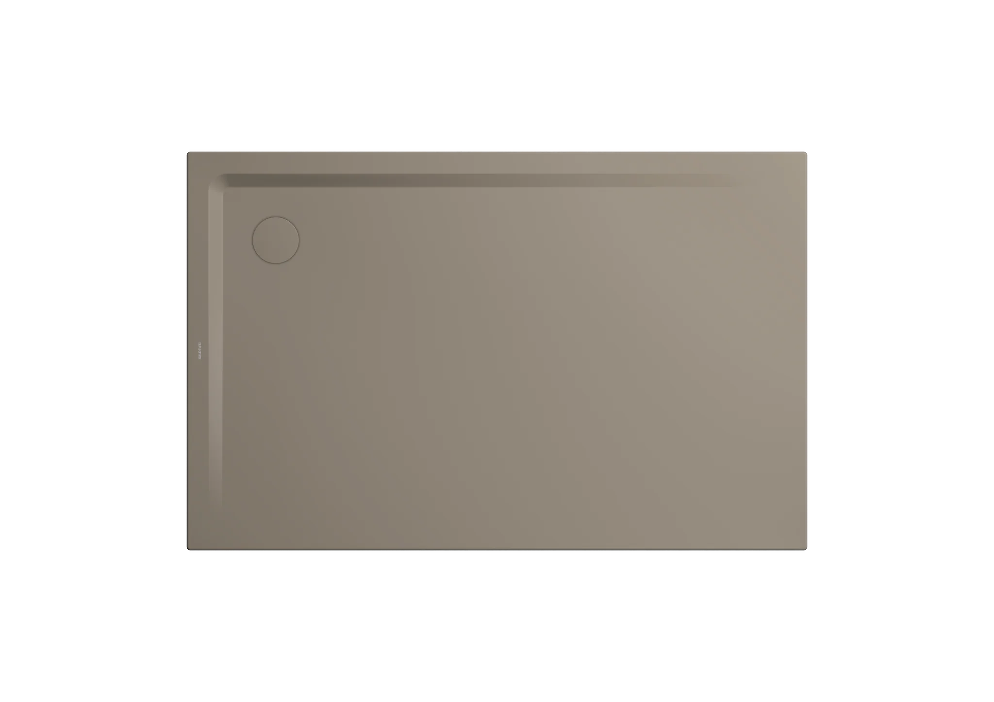 Kaldewei Duschwanne „Superplan“ 80 × 180 cm ohne Oberflächenbeschichtung, mit Antislip Secure Plus, in warm grey 60