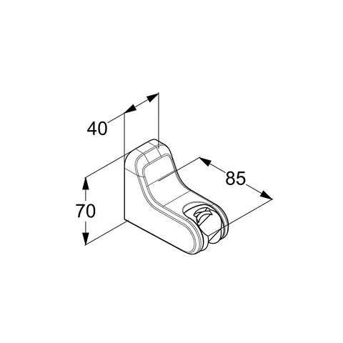 Kludi FRESHLINE Wand-Brausehalter, verchromt Kludi FRESHLINE Wand-Brausehalter, verchromt