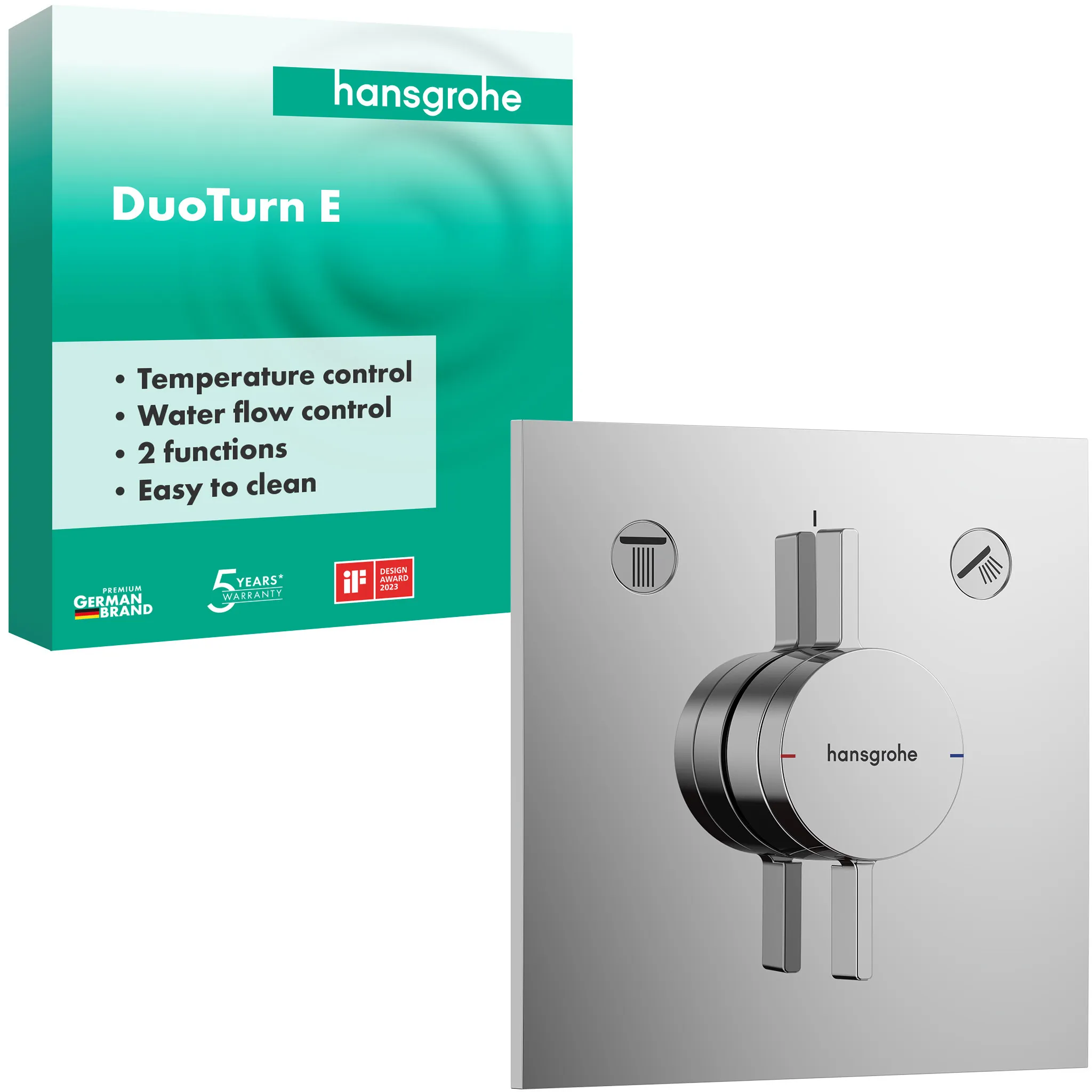 DuoTurn E Mischer Unterputz für 2 Verbraucher Chrom