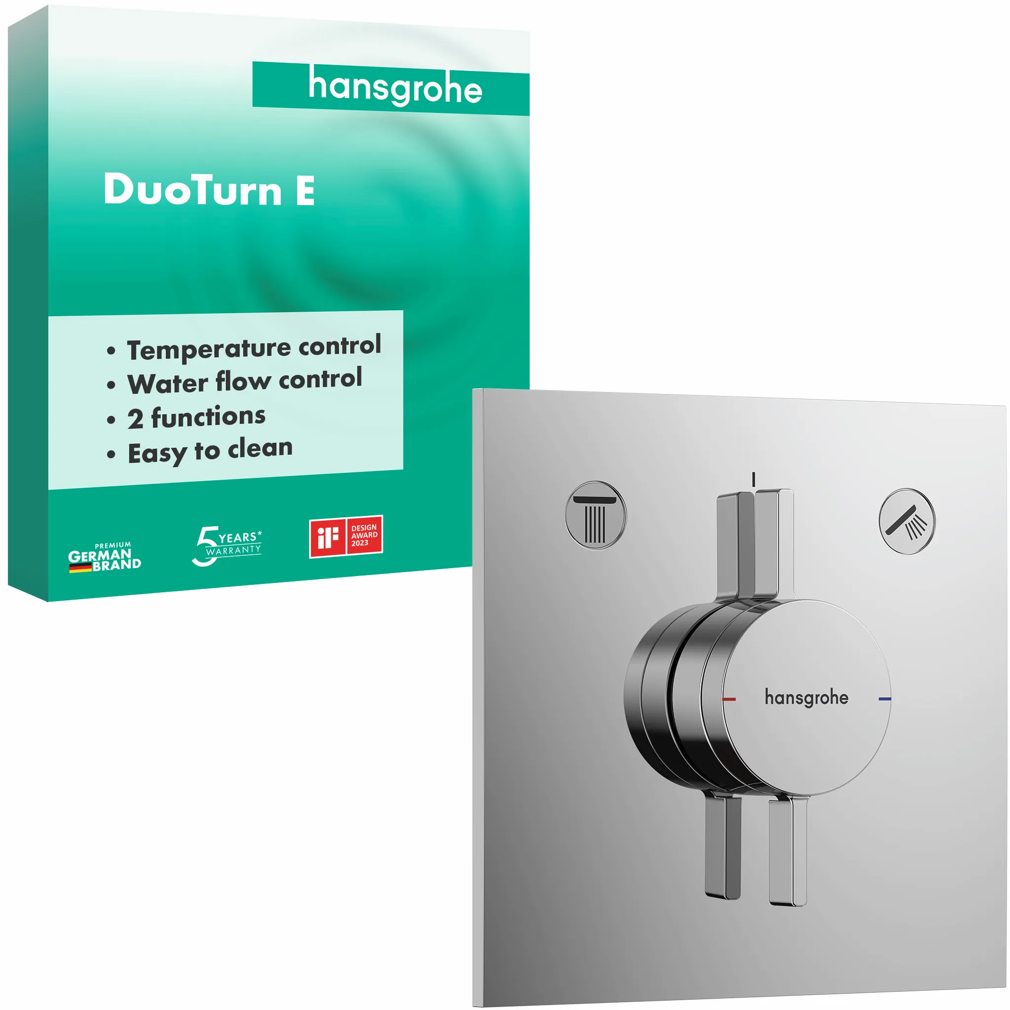 Hansgrohe DuoTurn E Mischer Unterputz für 2 Verbraucher Chrom Hansgrohe DuoTurn E Mischer Unterputz für 2 Verbraucher Chrom