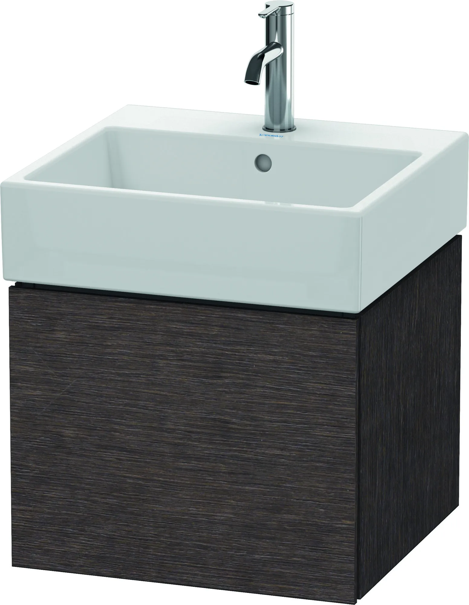 Duravit Waschtischunterschrank wandhängend „L-Cube“ 48,4 × 39,4 × 45,9 cm Eiche Dunkel gebürstet