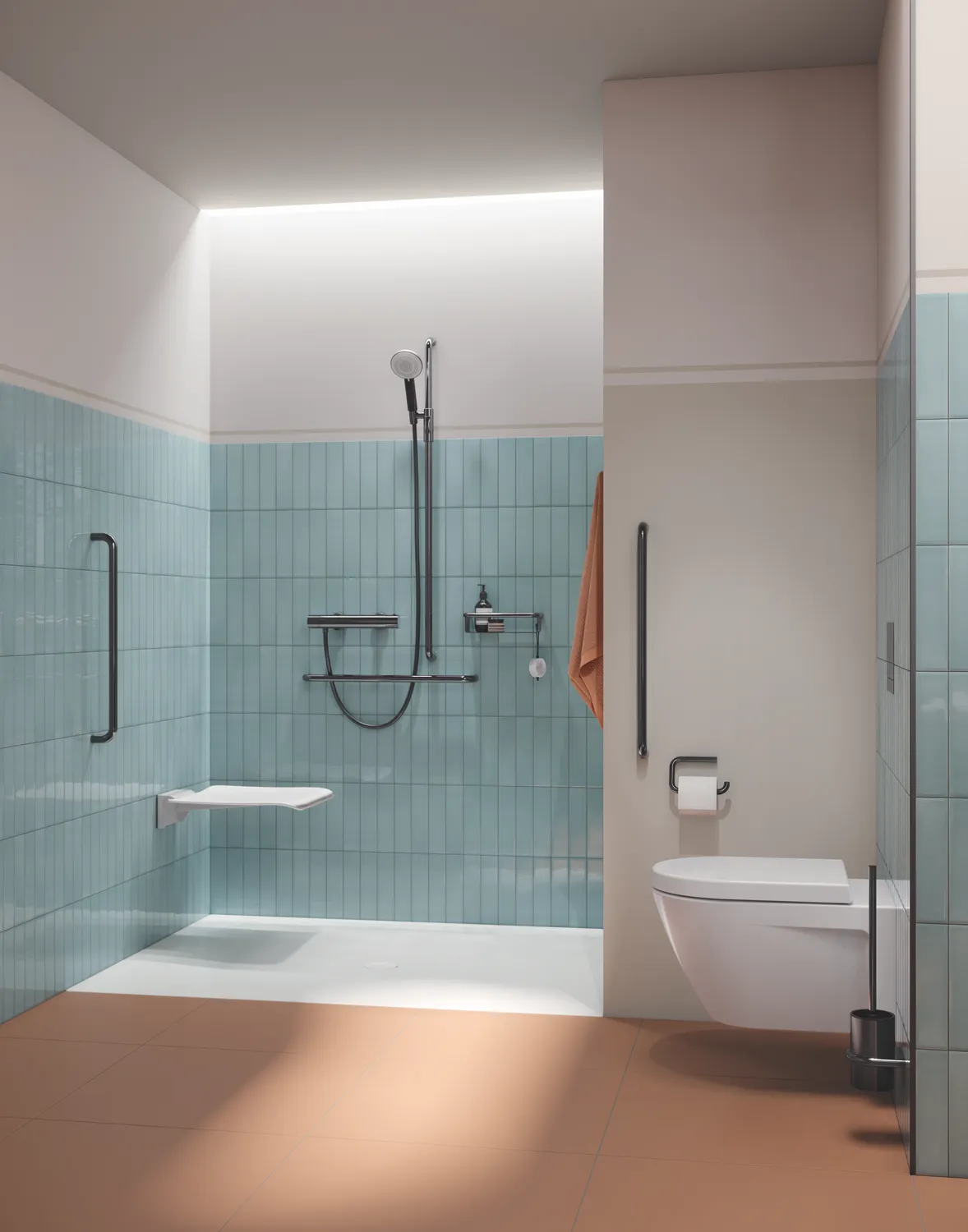 Duschkorb, Edelstahl, PVD beschichtet, mit integriertem Haken, Breite 265 mm, Höhe 67 mm, Tiefe 119 mm, in Farbe CK (Messing glänzend) Duschkorb, Edelstahl, PVD beschichtet, mit integriertem Haken, Breite 265 mm, Höhe 67 mm, Tiefe 119 mm, in Farbe CK (Messing glänzend)