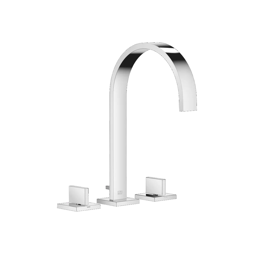 Dornbracht MEM Waschtisch-Dreilochbatterie mit Ablaufgarnitur Chrom Dornbracht MEM Waschtisch-Dreilochbatterie mit Ablaufgarnitur Chrom