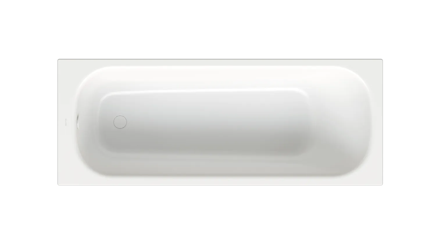 Bette BetteClassic Badewanne Edelweiß, 1800 x 700 mm, 450 mm tief, 30 mm Randhöhe, 1-Sitzer, Einbau mit Unterbau, Bade-Duschkombination