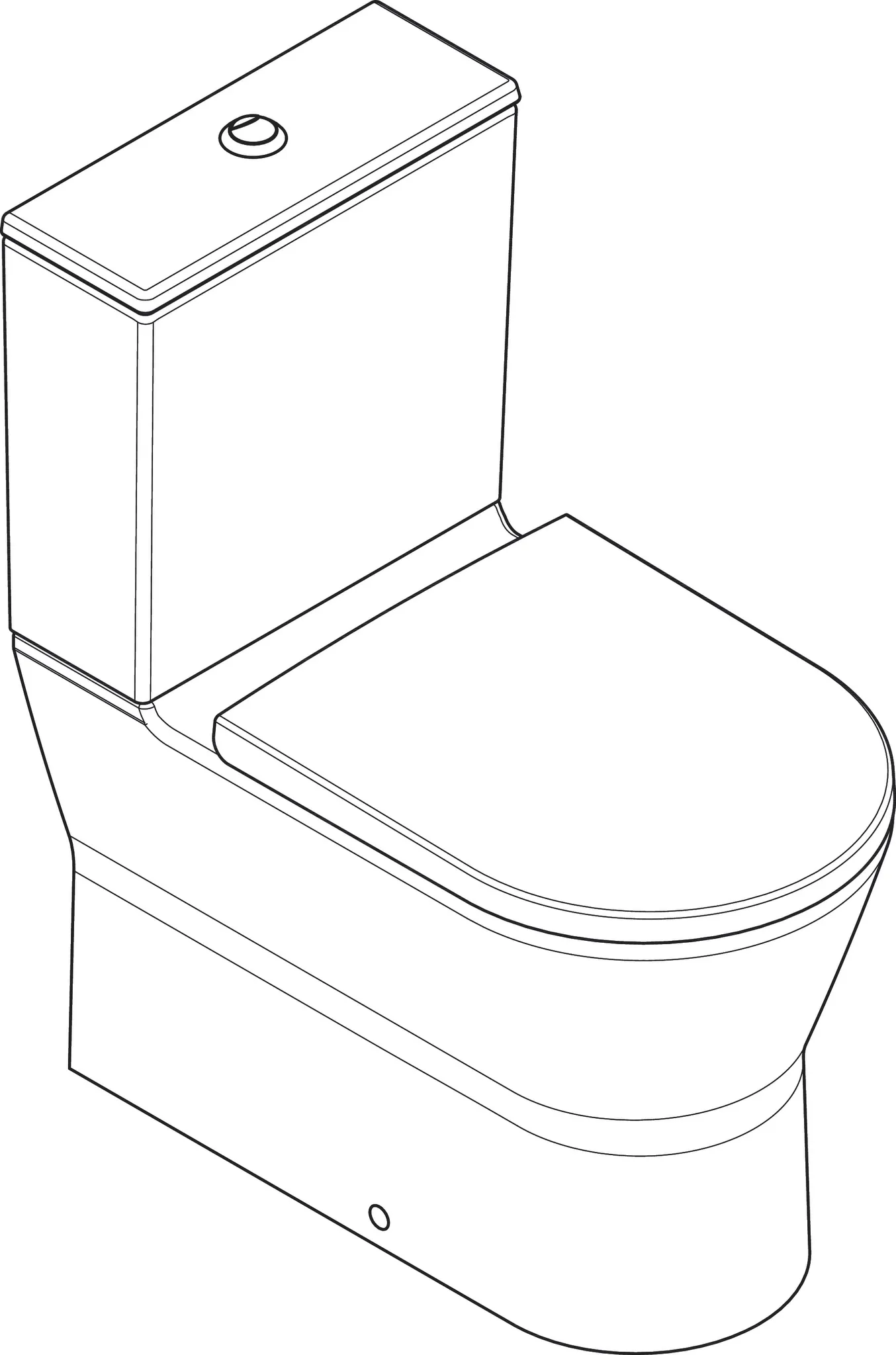 Hansgrohe EluPura Original S Stand WC Set 640 mit horizontalem/vertikalem Abgang Hansgrohe EluPura Original S Stand WC Set 640 mit horizontalem/vertikalem Abgang