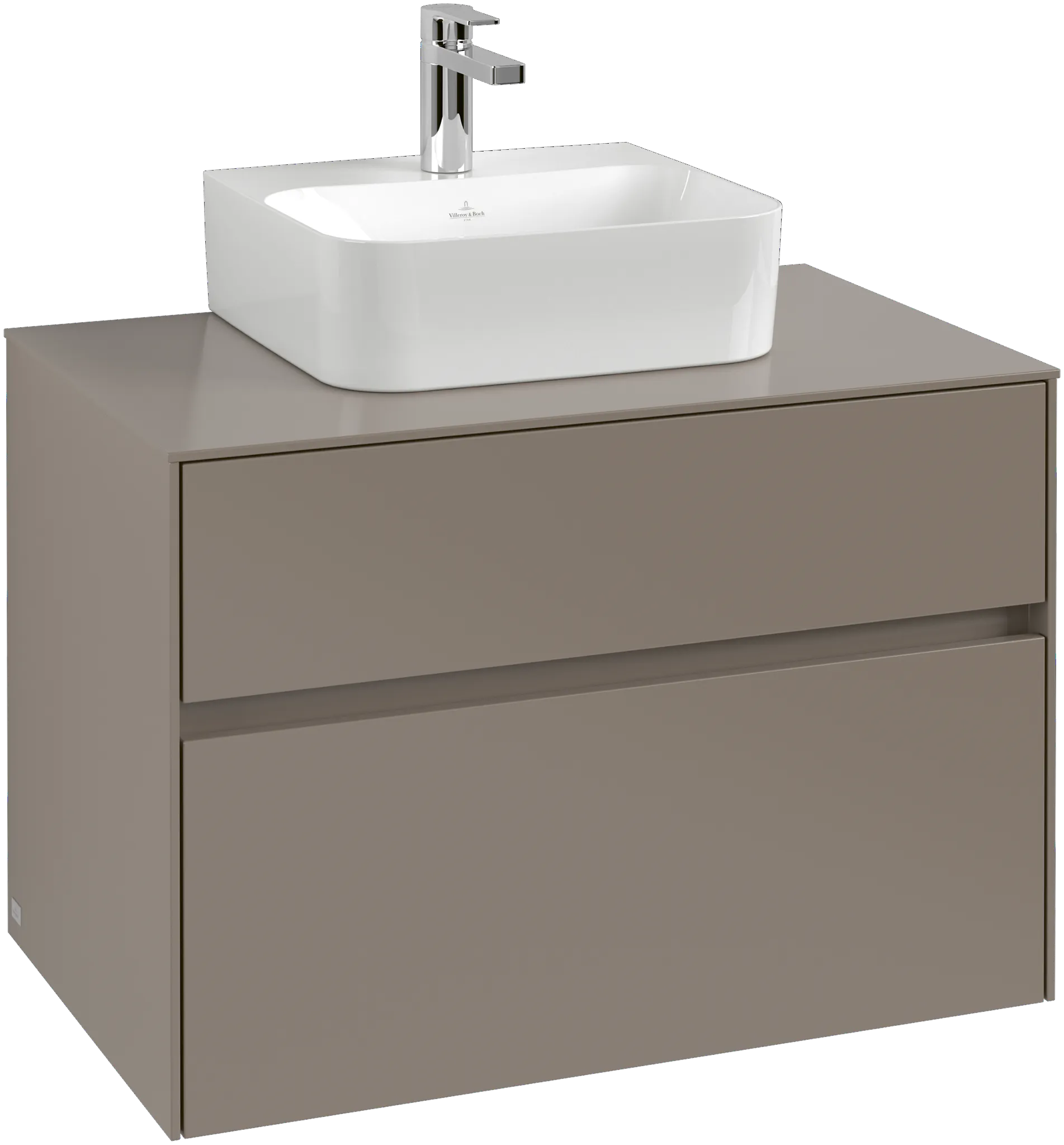 Villeroy & Boch Waschtischunterschrank „Collaro“ 800 × 548 × 500 mm Wine Red, mit Beleuchtung, für Becken mittig Villeroy & Boch Waschtischunterschrank „Collaro“ 800 × 548 × 500 mm Wine Red, mit Beleuchtung, für Becken mittig