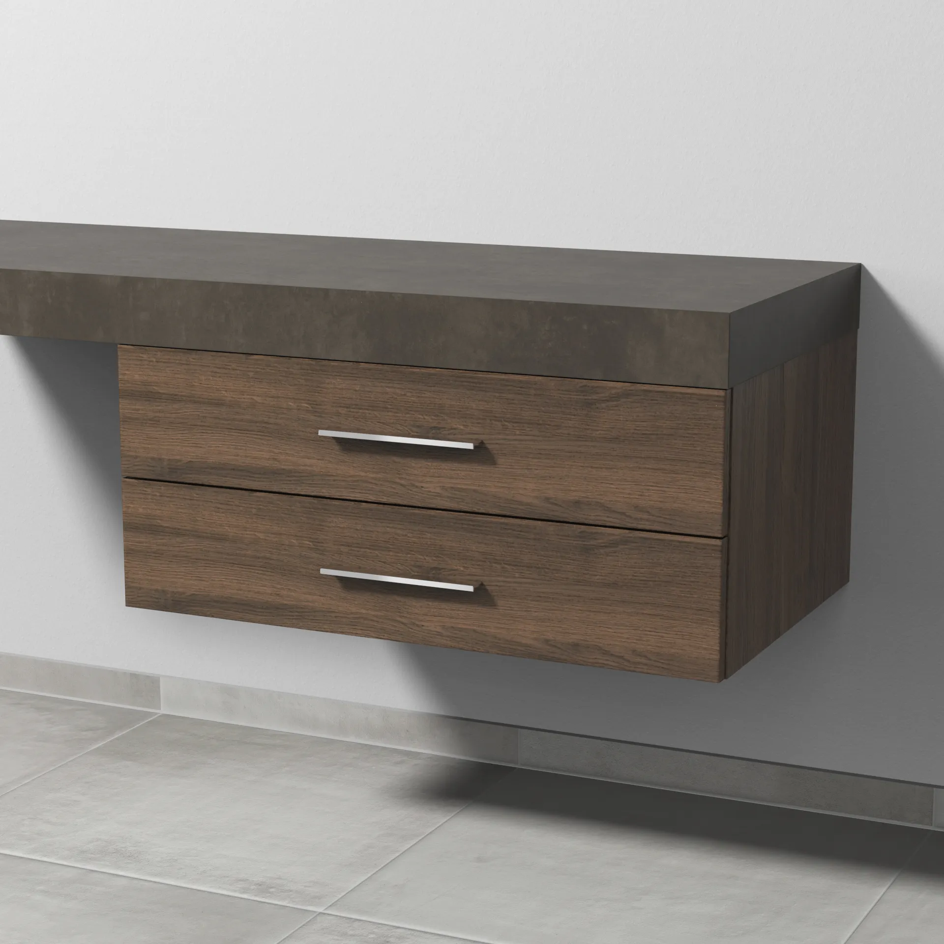 Sanipa Unterschrank „2morrow“ 800 × 340 × 520 mm in Eiche Arizona