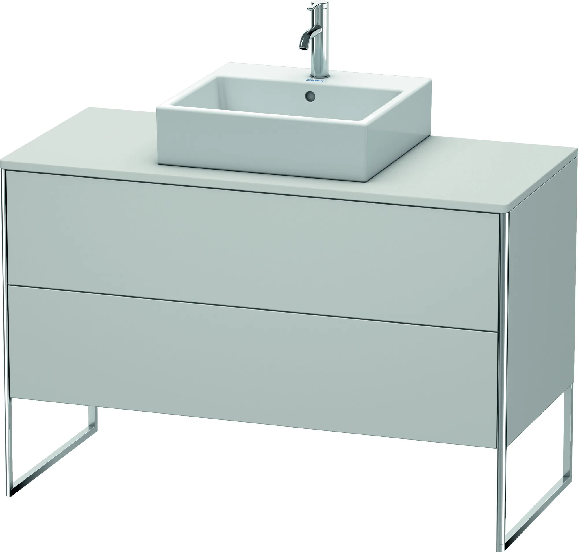 Duravit Waschtischunterschrank bodenstehend „XSquare“ 120 × 77,8 × 54,8 cm Nordic Weiß Seidenmatt Duravit Waschtischunterschrank bodenstehend „XSquare“ 120 × 77,8 × 54,8 cm Nordic Weiß Seidenmatt