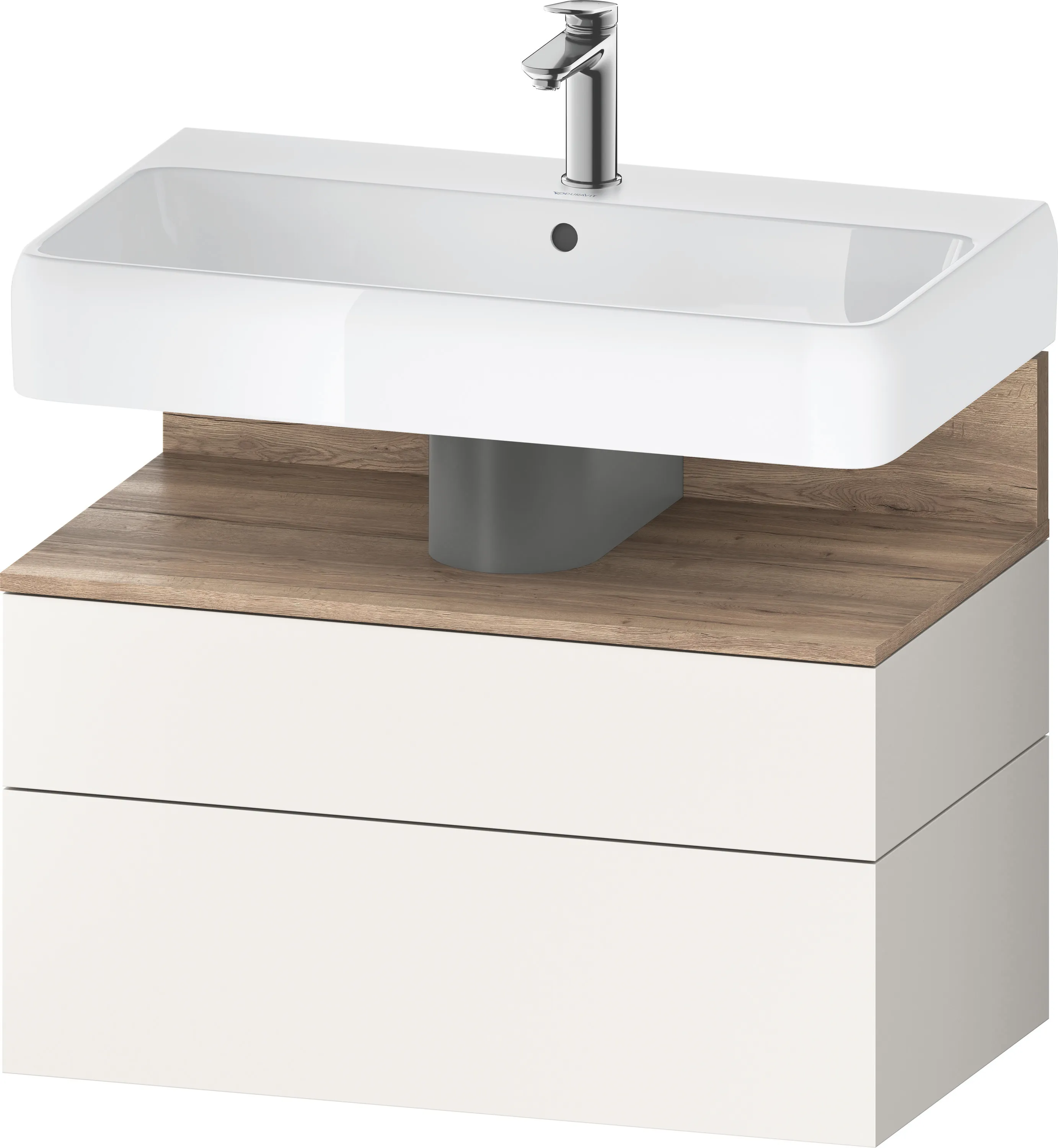 Duravit Waschtischunterschrank wandhängend „Qatego“ 79 × 59 × 47 cm, ohne Beleuchtung