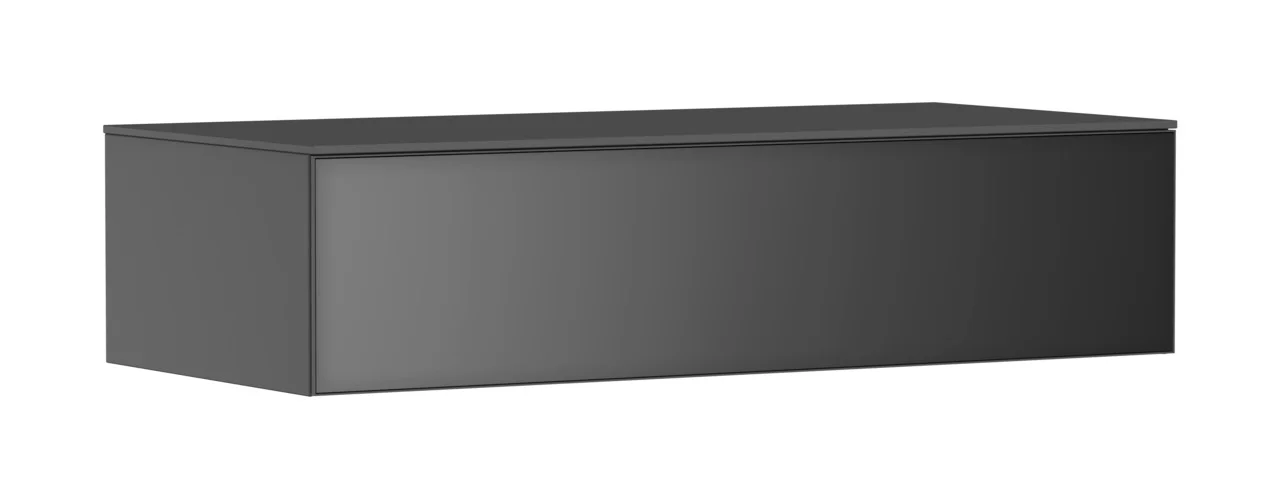 Hansgrohe Xevolos E Sideboard Schiefergrau Metallic, 1180 x 550 mm, 1 Schubkasten, griff- und wandmontiert Hansgrohe Xevolos E Sideboard Schiefergrau Metallic, 1180 x 550 mm, 1 Schubkasten, griff- und wandmontiert