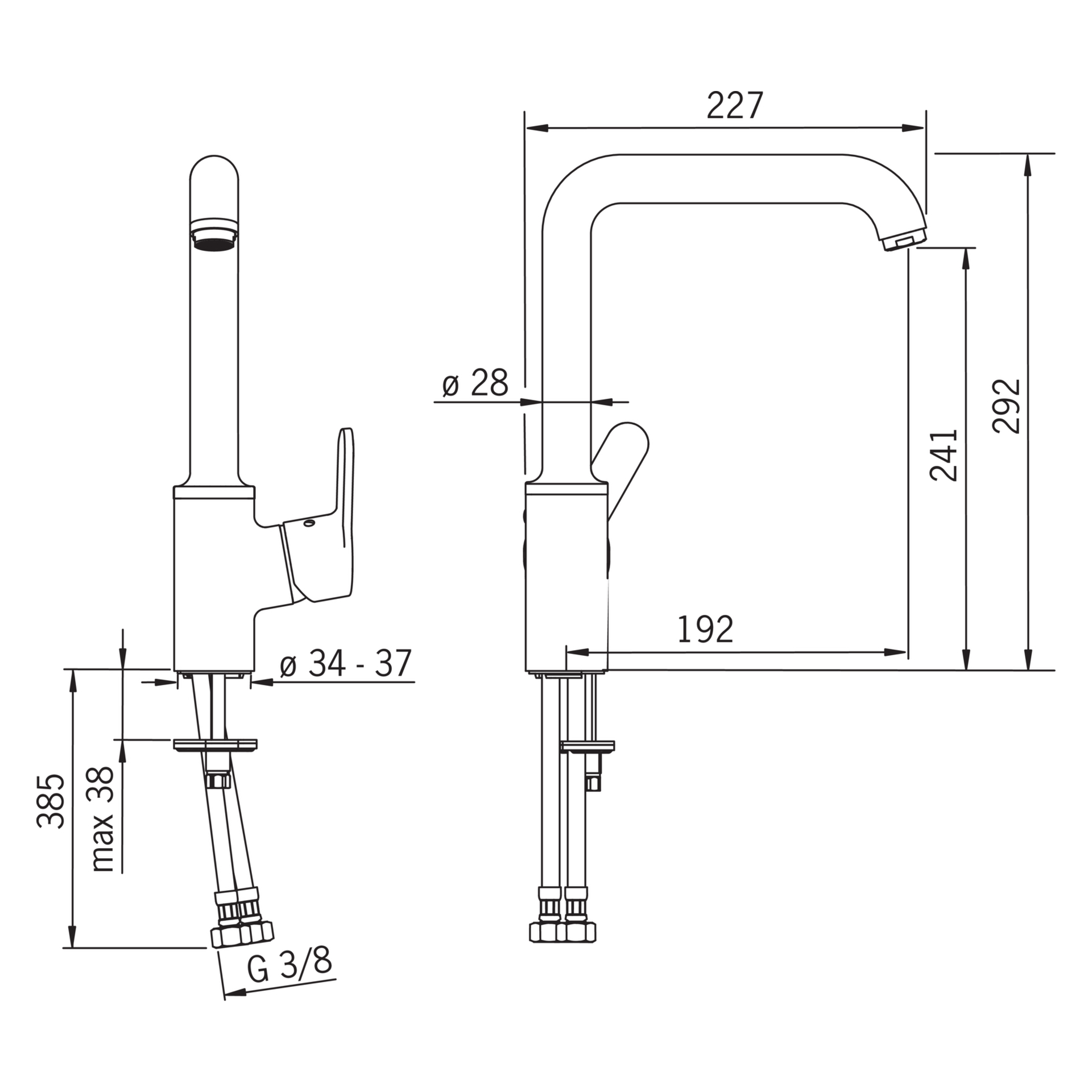 HansaPRIMO Einhebelmischer Küchenarmatur HansaPRIMO 4920 Ausladung 192 mm DN15 Chrom HansaPRIMO Einhebelmischer Küchenarmatur HansaPRIMO 4920 Ausladung 192 mm DN15 Chrom