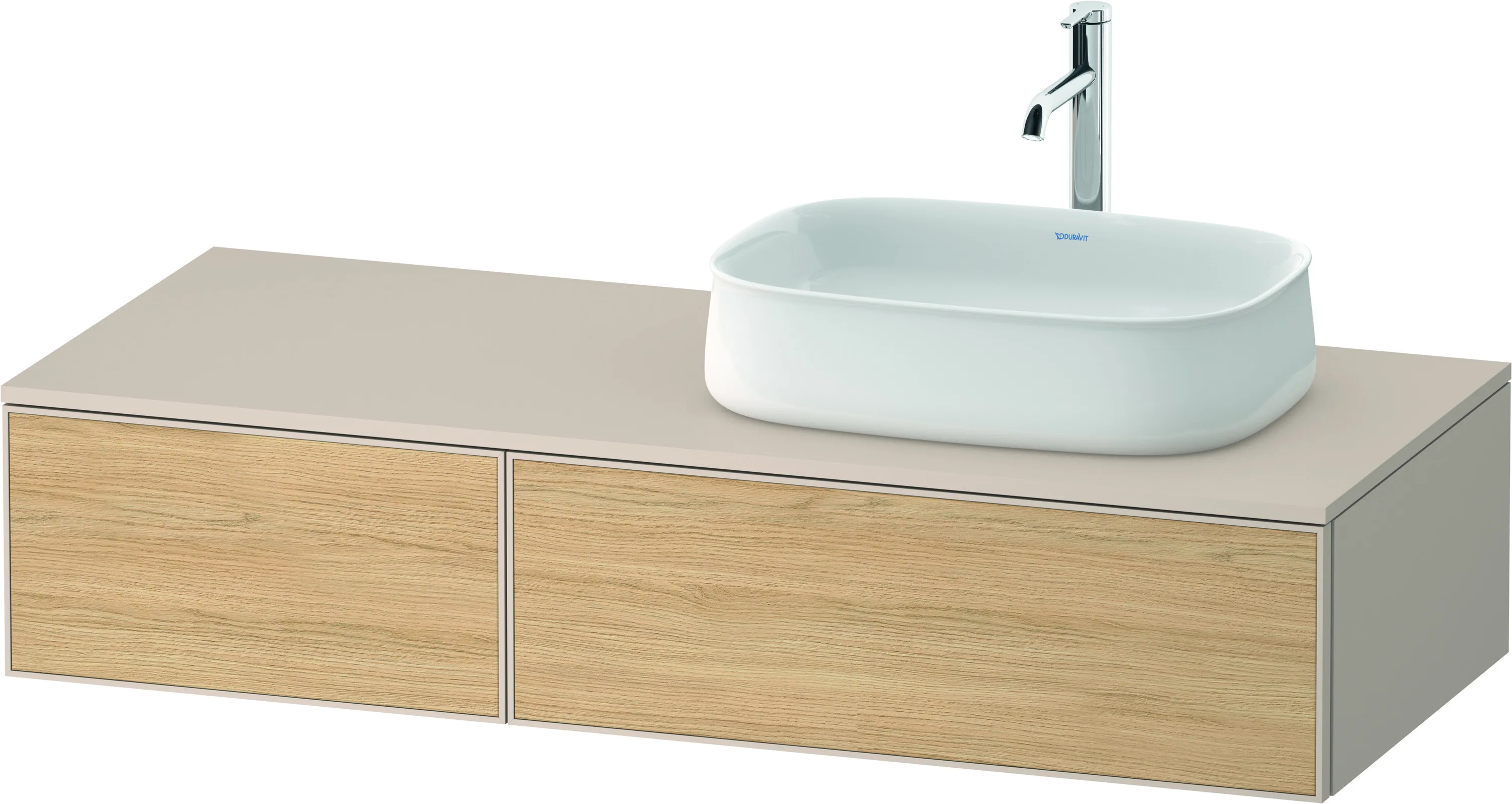 Duravit Waschtischunterschrank wandhängend „Zencha“ 130 × 28,1 × 55 cm