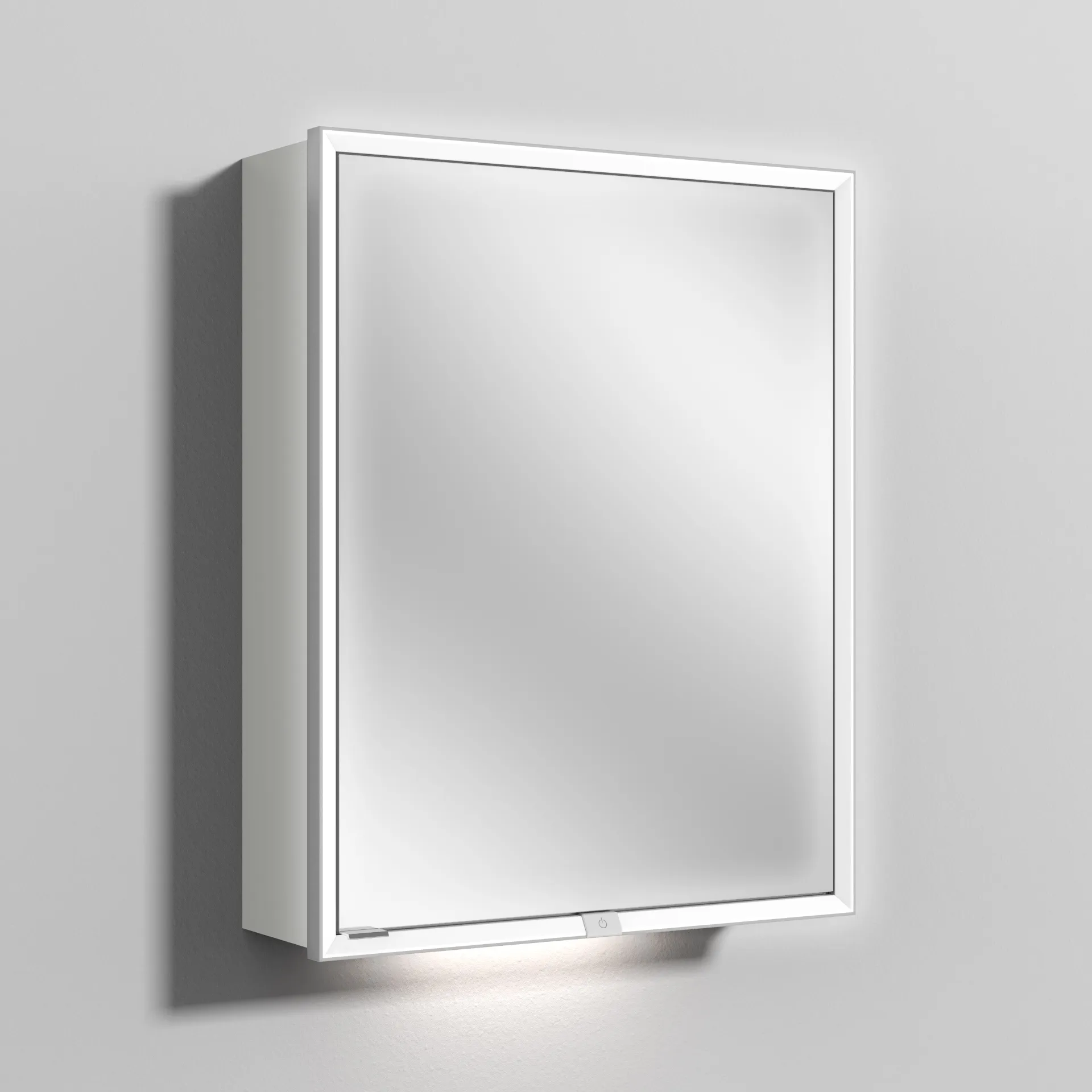 Sanipa Spiegelschrank „Milo“ 60 × 75 × 16,8 cm in Weiß-Soft
