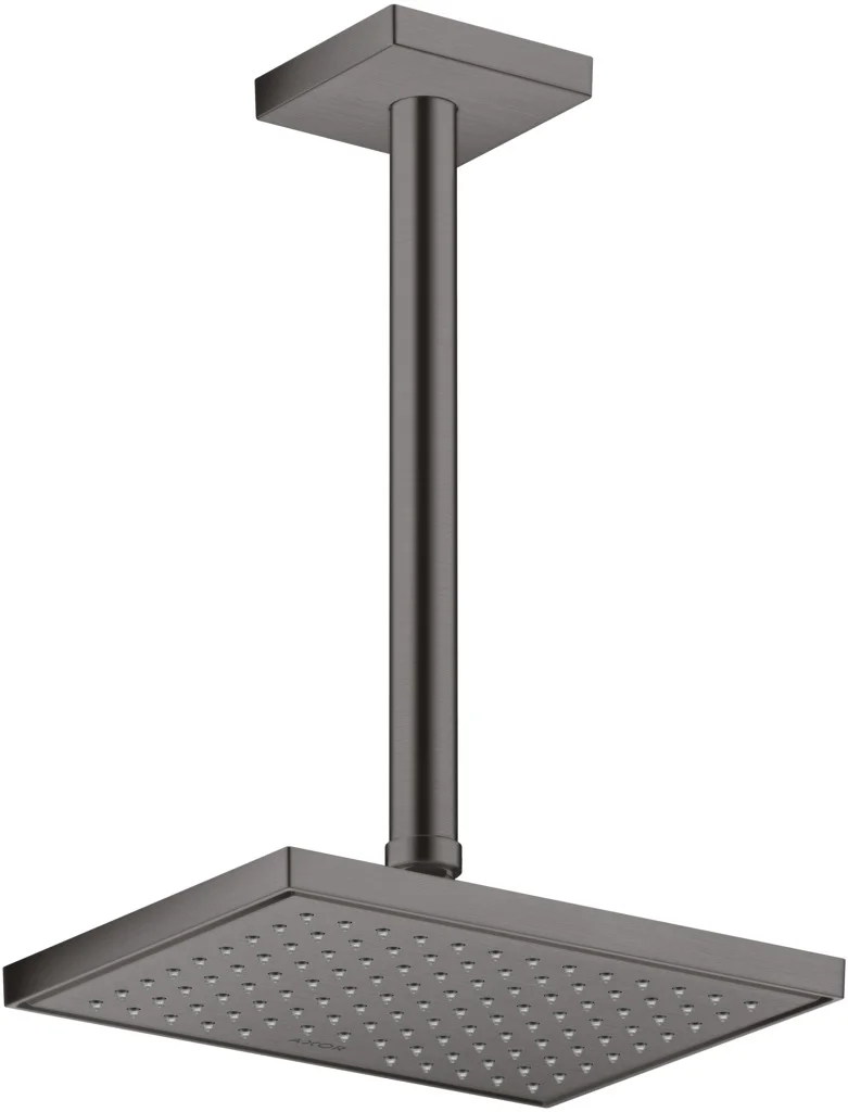 Hansgrohe AXOR ShowerSolutions Kopfbrause 1jet EcoSmart+ Brushed Black Chrome, 245 x 185 mm, winkelverstellbar, für Durchlauferhitzer geeignet Hansgrohe AXOR ShowerSolutions Kopfbrause 1jet EcoSmart+ Brushed Black Chrome, 245 x 185 mm, winkelverstellbar, für Durchlauferhitzer geeignet