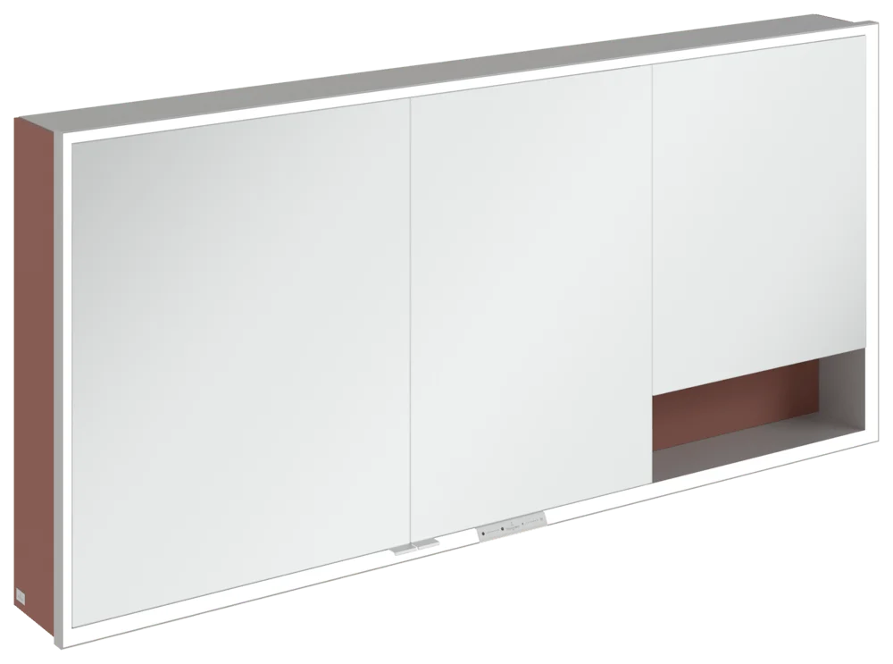 Villeroy & Boch Aufputz-Spiegelschrank My View+ A48116, 1600x750x168mm, Wine Red Villeroy & Boch Aufputz-Spiegelschrank My View+ A48116, 1600x750x168mm, Wine Red