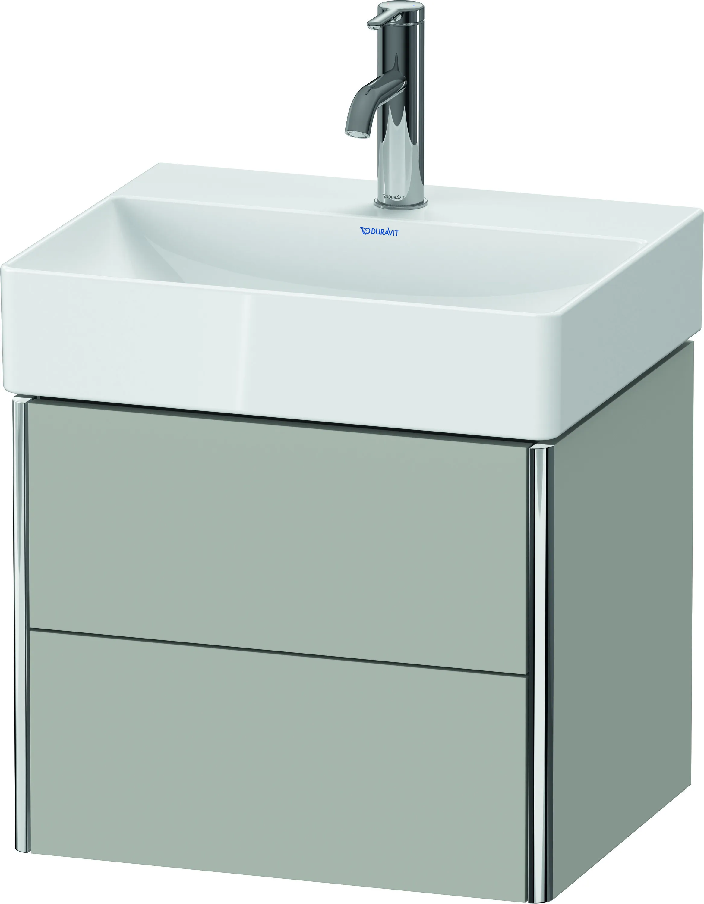Duravit Waschtischunterschrank wandhängend „XSquare“ 48,4 × 39,7 × 39 cm Betongrau Matt Duravit Waschtischunterschrank wandhängend „XSquare“ 48,4 × 39,7 × 39 cm Betongrau Matt