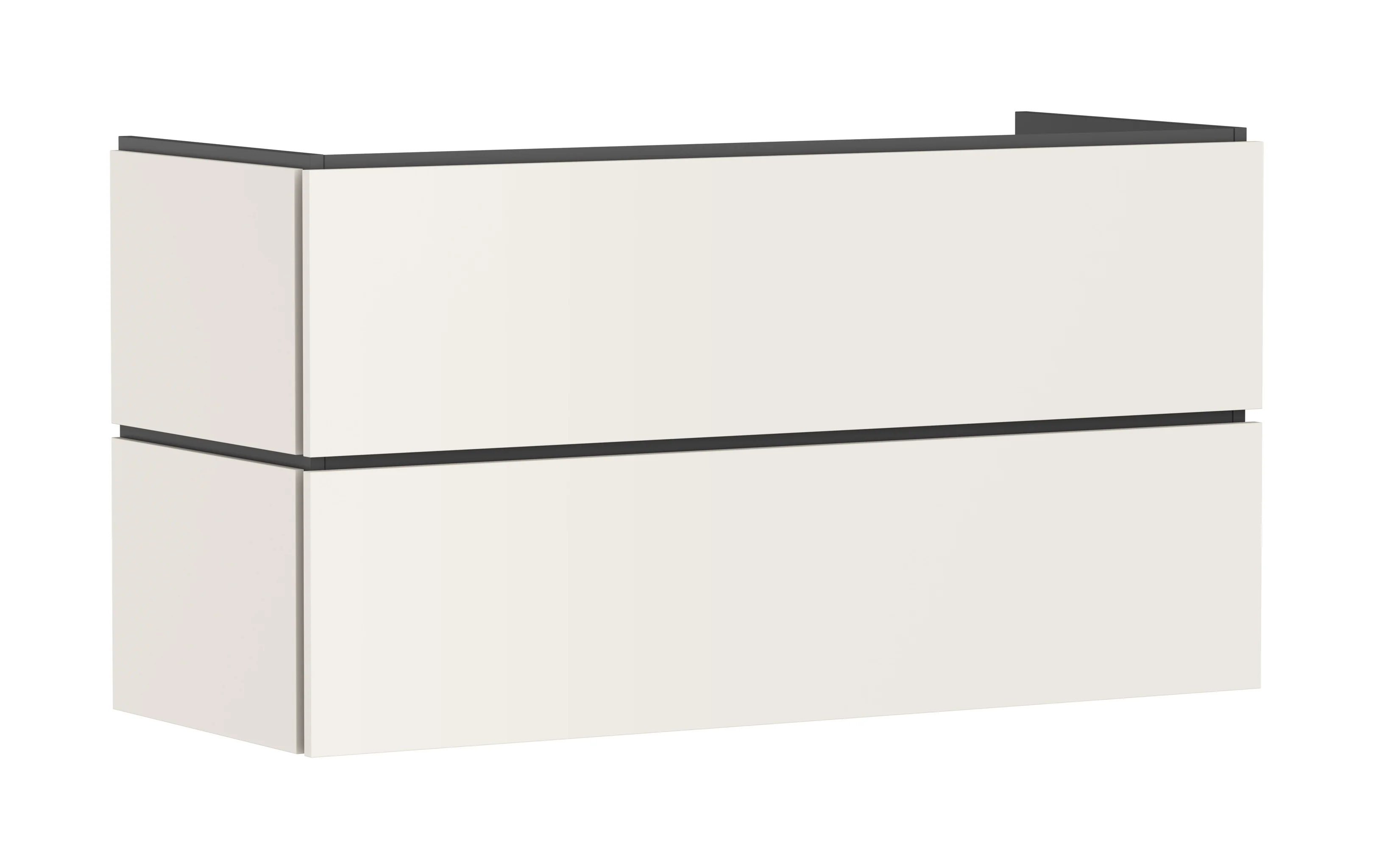 Hansgrohe Waschtischunterschrank Xilesa E Sandbeige Matt, 1180x470 mm, 2 Schubkästen, Vollauszug, SoftClose, wandmontiert